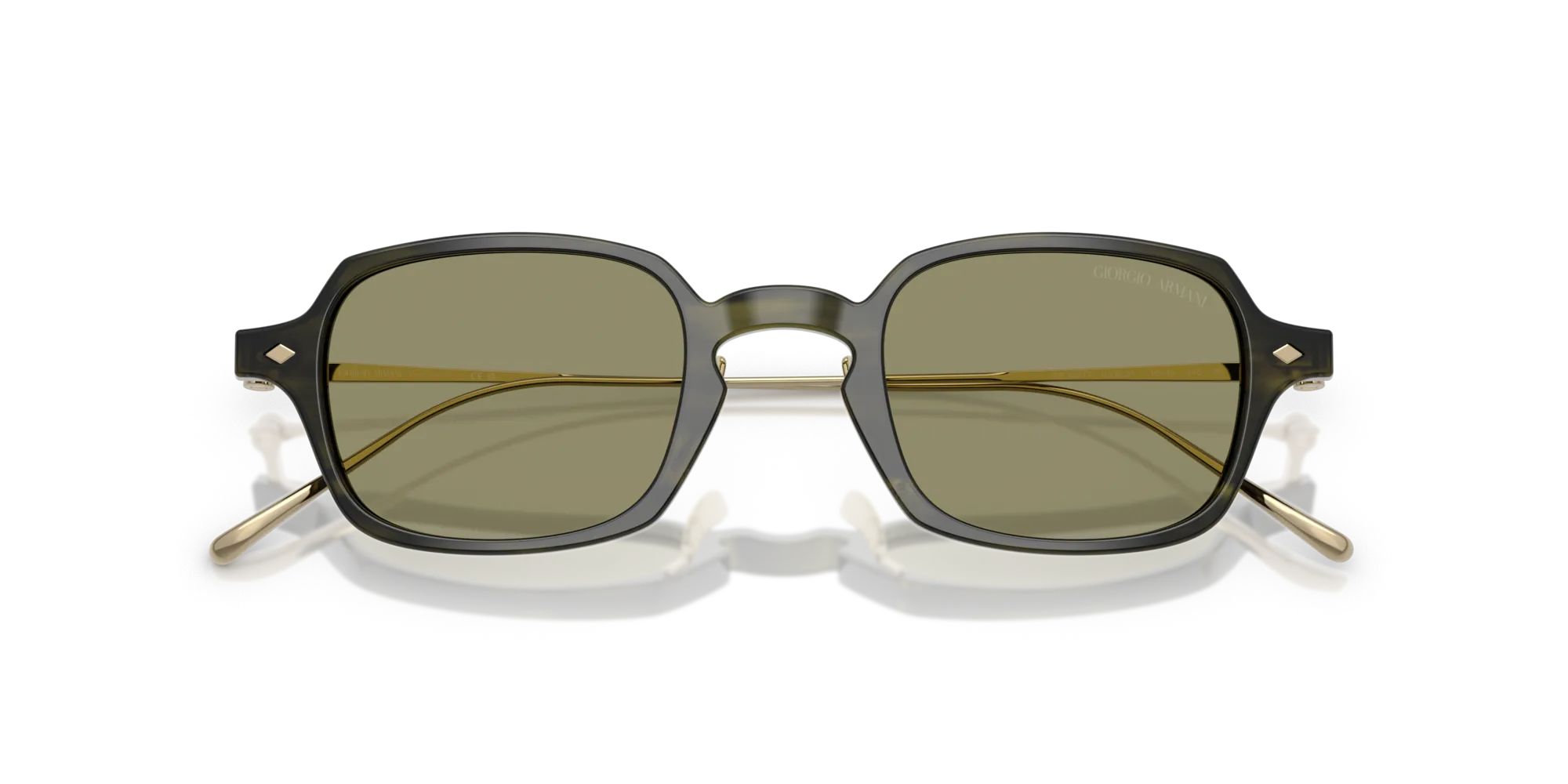 Giorgio Armani AR8227T 62082A Occhiali da sole Acetato Verde Verde Squadrata Normale - immagine 2