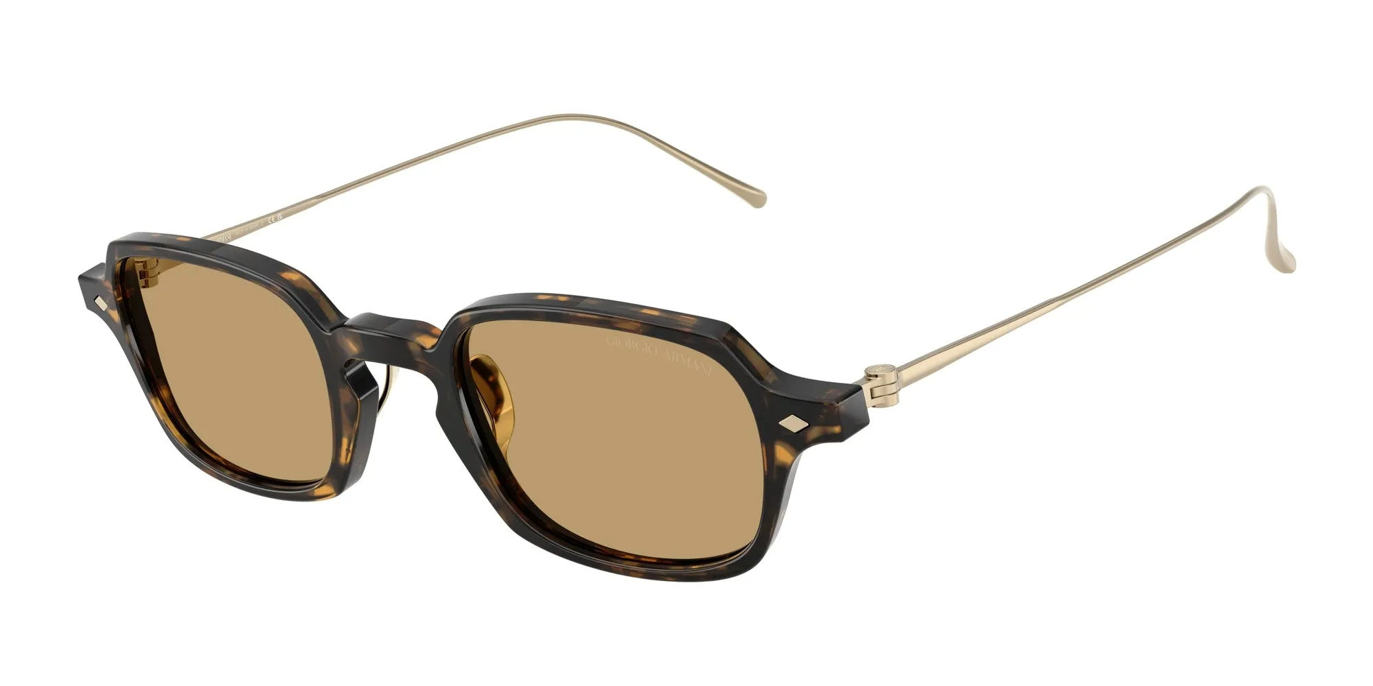Giorgio Armani AR8227T 620773 Occhiali da sole Acetato Tartaruga Marrone Squadrata Normale - immagine 1
