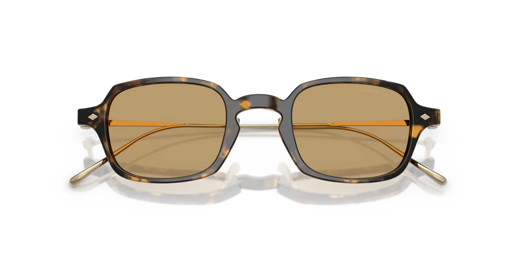 Giorgio Armani AR8227T 620773 Occhiali da sole Acetato Tartaruga Marrone Squadrata Normale - immagine 2