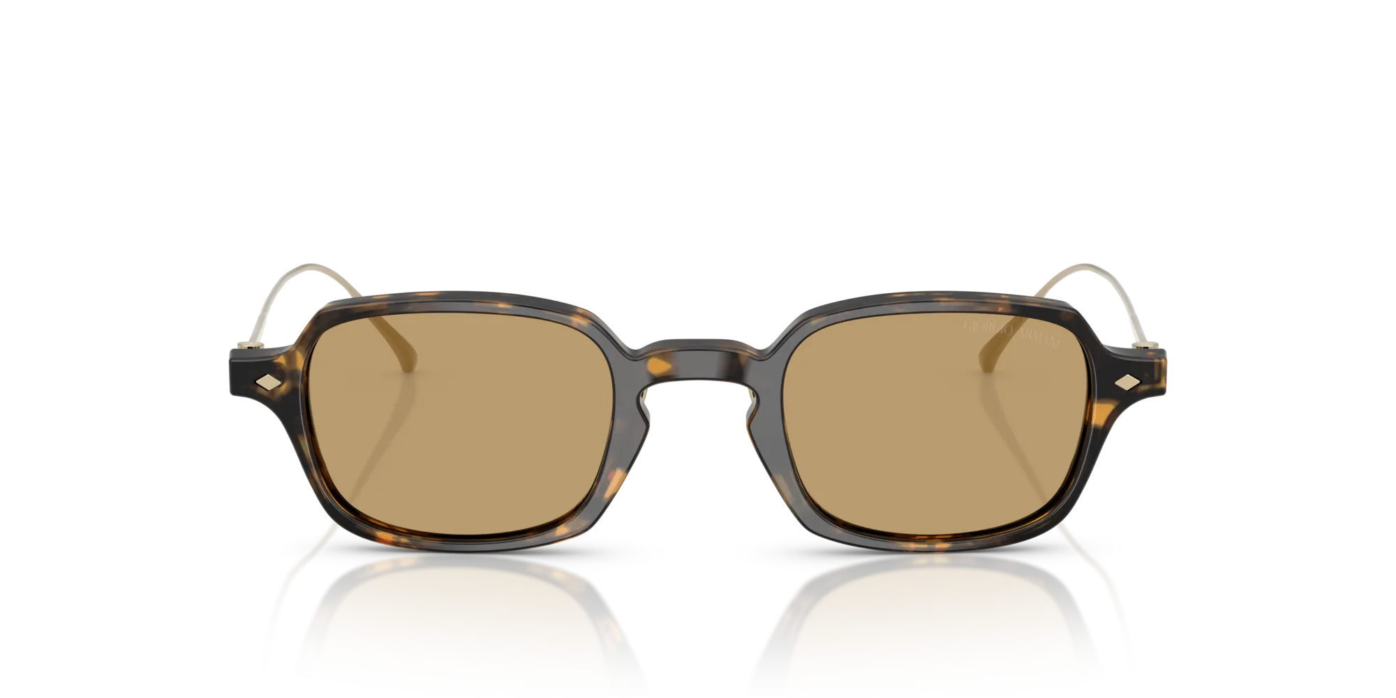 Giorgio Armani AR8227T 620773 Occhiali da sole Acetato Tartaruga Marrone Squadrata Normale - immagine 3