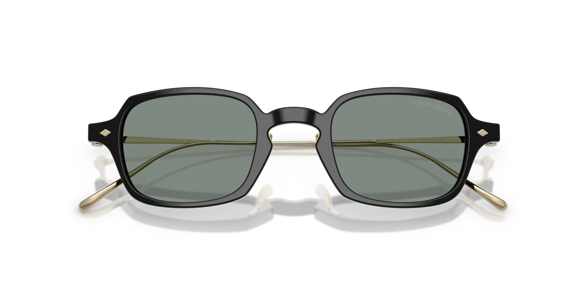 Giorgio Armani AR8227T 606011 Occhiali da sole Acetato Nero Grigio Squadrata Normale - immagine 2