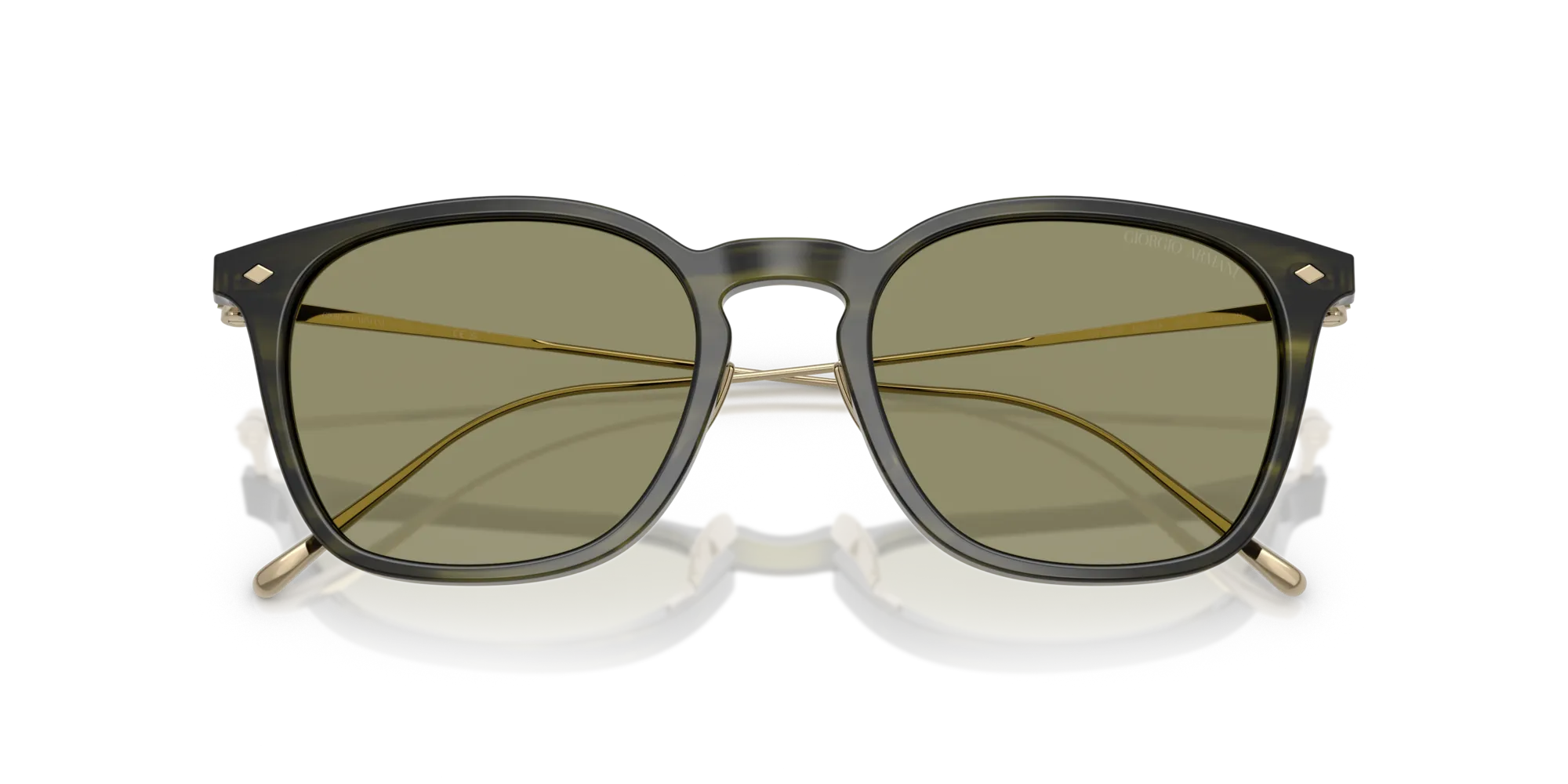 Giorgio Armani AR8226T 62082A Occhiali da sole Acetato Verde Verde Pillow Normale - immagine 2