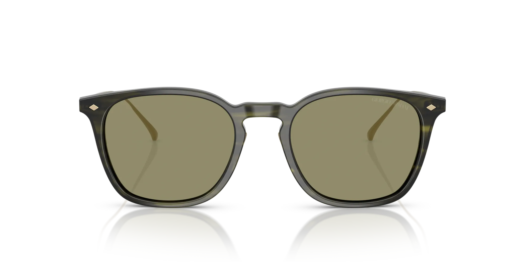 Giorgio Armani AR8226T 62082A Occhiali da sole Acetato Verde Verde Pillow Normale - immagine 3