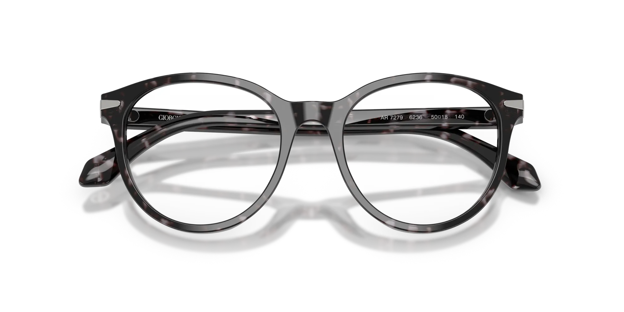 Giorgio Armani AR7279 6236 Montature da vista Acetato Tartaruga Rotonda Normale - immagine 2