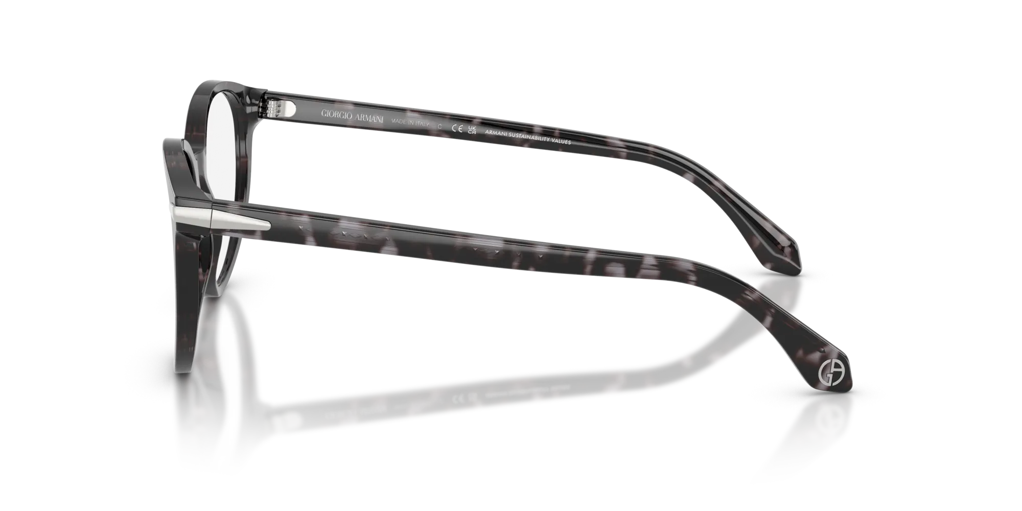 Giorgio Armani AR7279 6236 Montature da vista Acetato Tartaruga Rotonda Normale - immagine 4