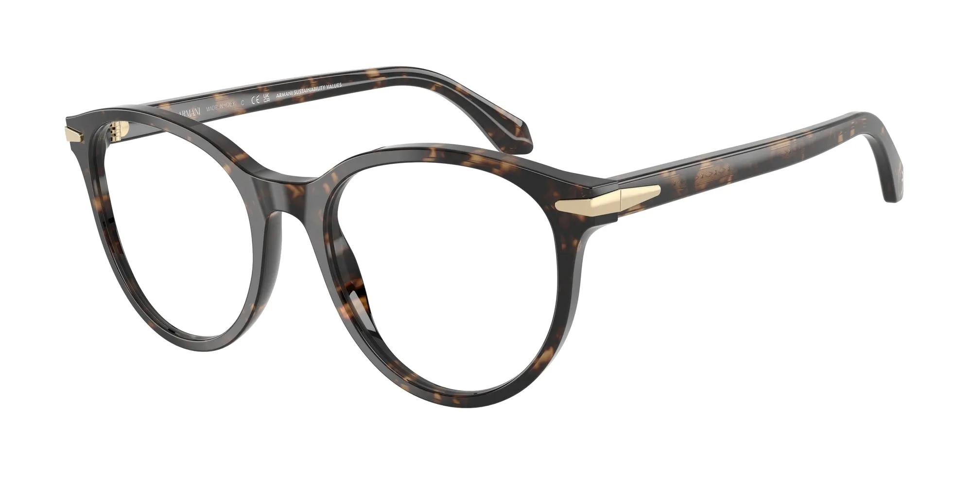 Giorgio Armani AR7279 6235 Montature da vista Acetato Beige Rotonda Normale - immagine 1