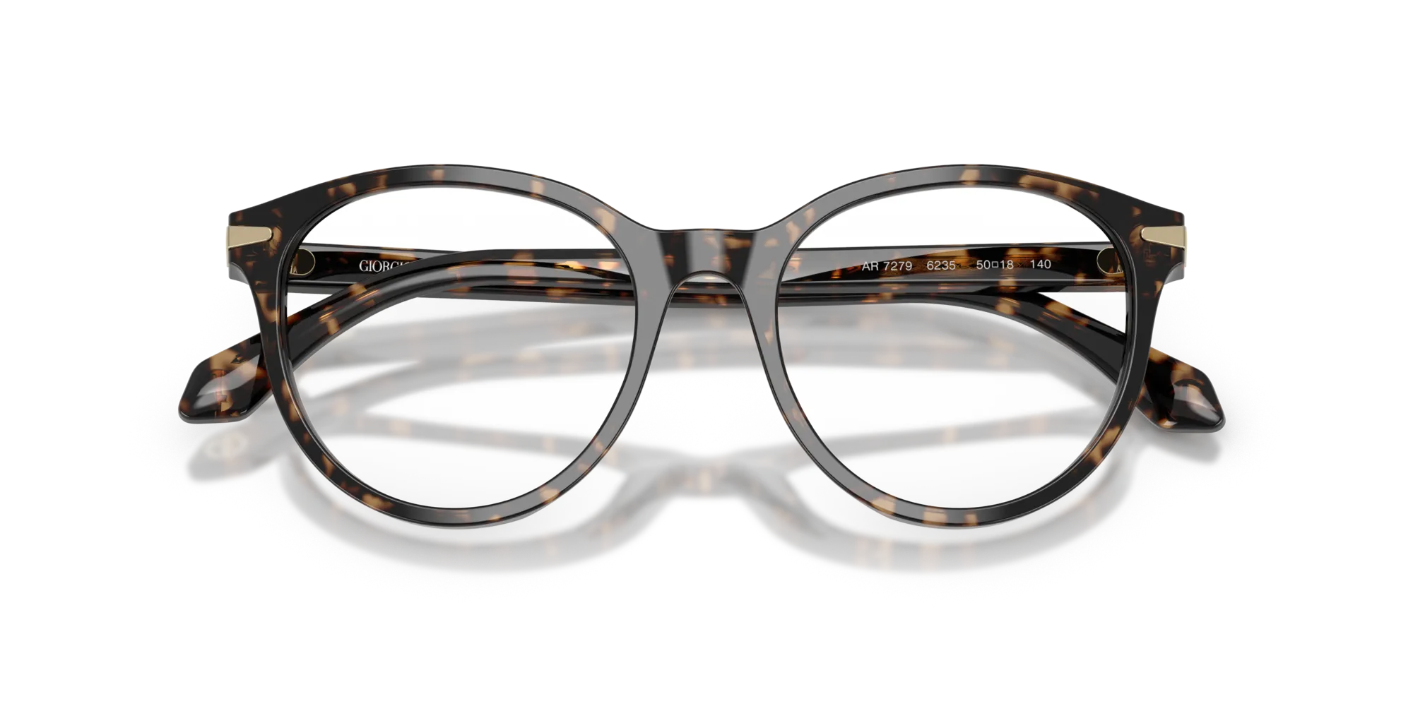 Giorgio Armani AR7279 6235 Montature da vista Acetato Beige Rotonda Normale - immagine 2