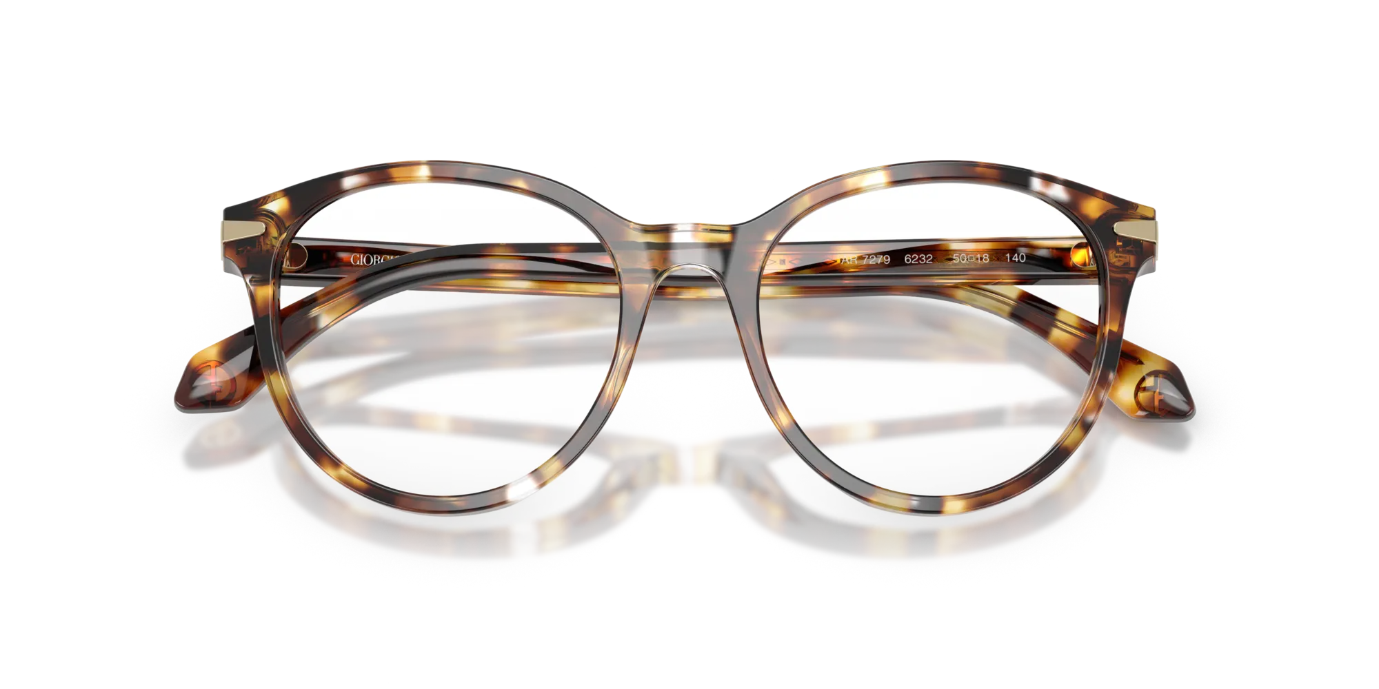 Giorgio Armani AR7279 6232 Montature da vista Acetato Tartaruga Rotonda Normale - immagine 2