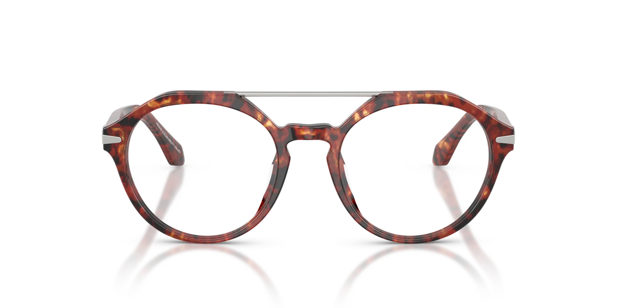 Giorgio Armani AR7278U 6234 Montature da vista Acetato Tartaruga Rotonda Normale - immagine 3