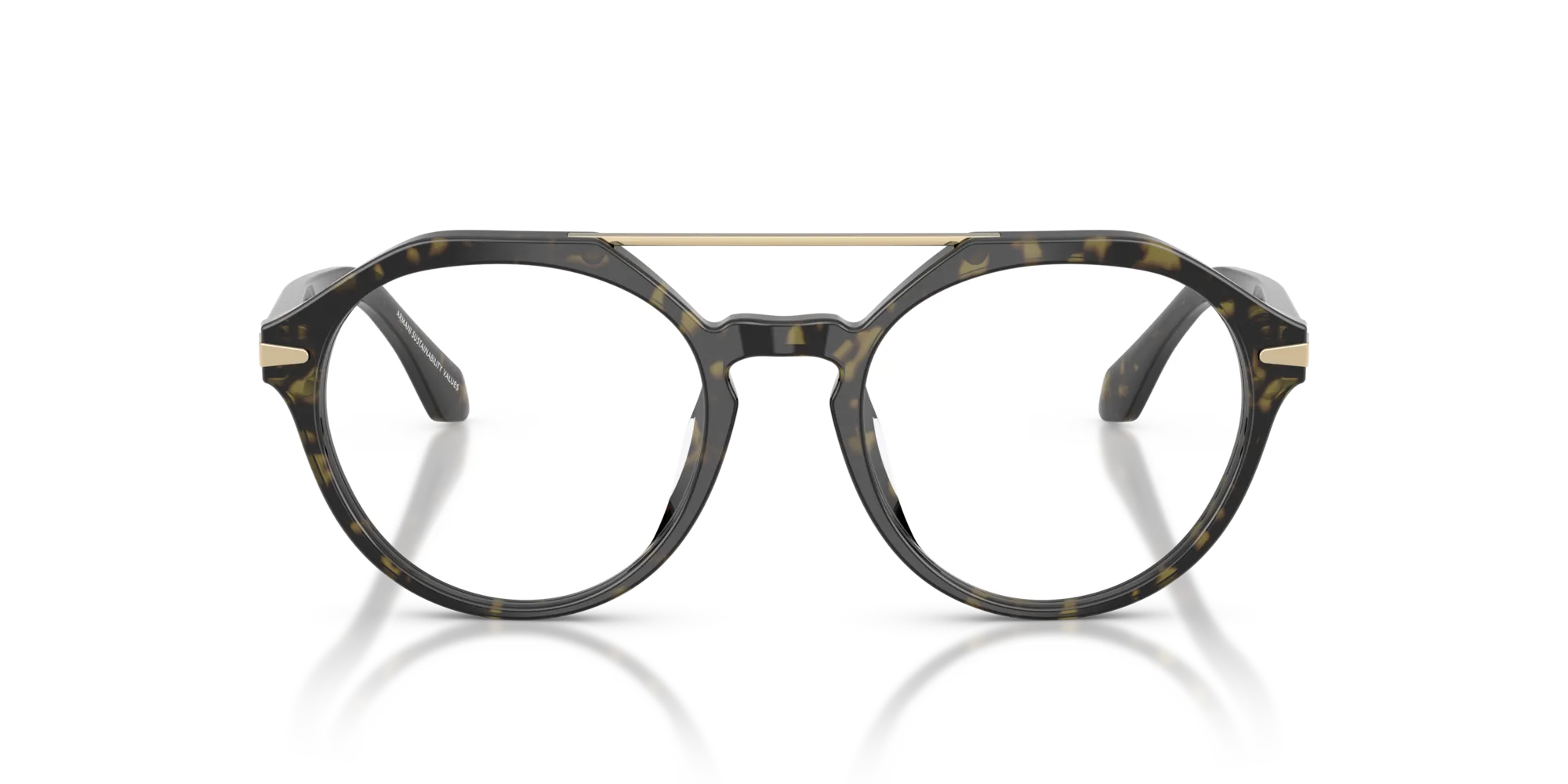 Giorgio Armani AR7278U 6233 Montature da vista Acetato Verde Rotonda Normale - immagine 3