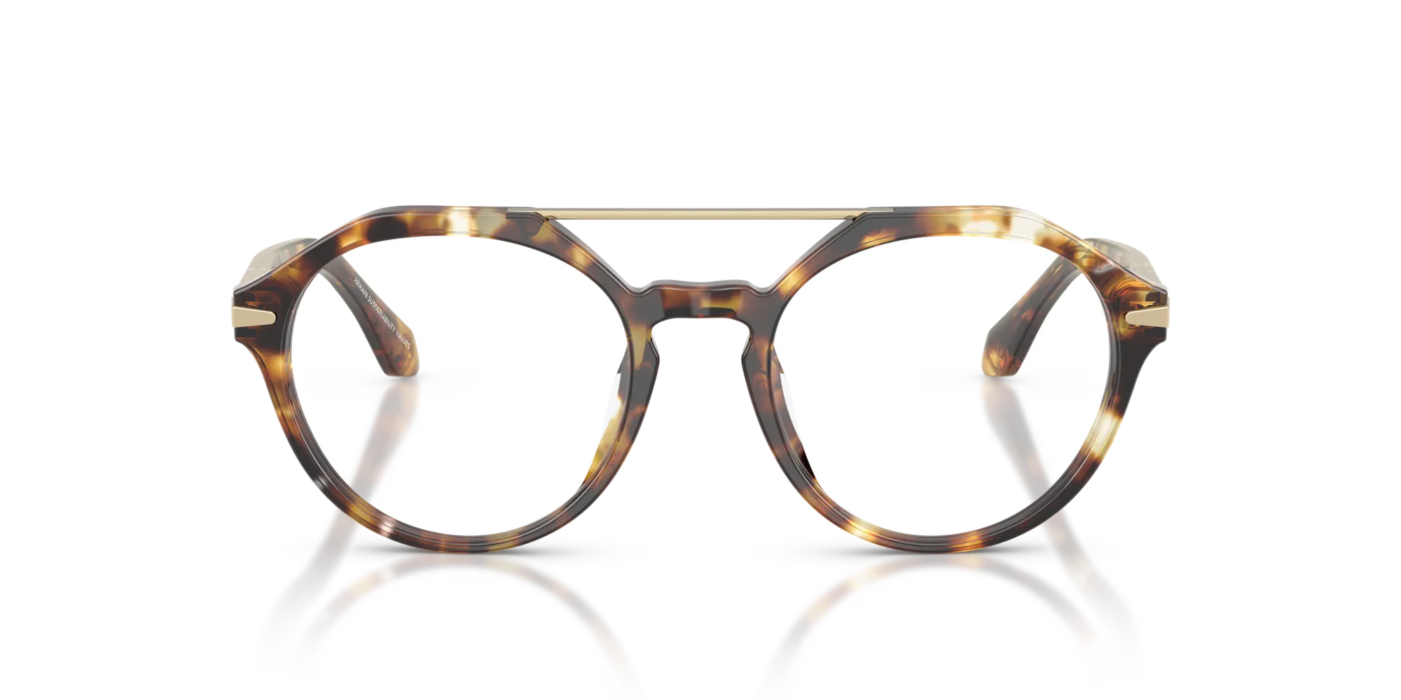 Giorgio Armani AR7278U 6232 Montature da vista Acetato Tartaruga Rotonda Normale - immagine 3