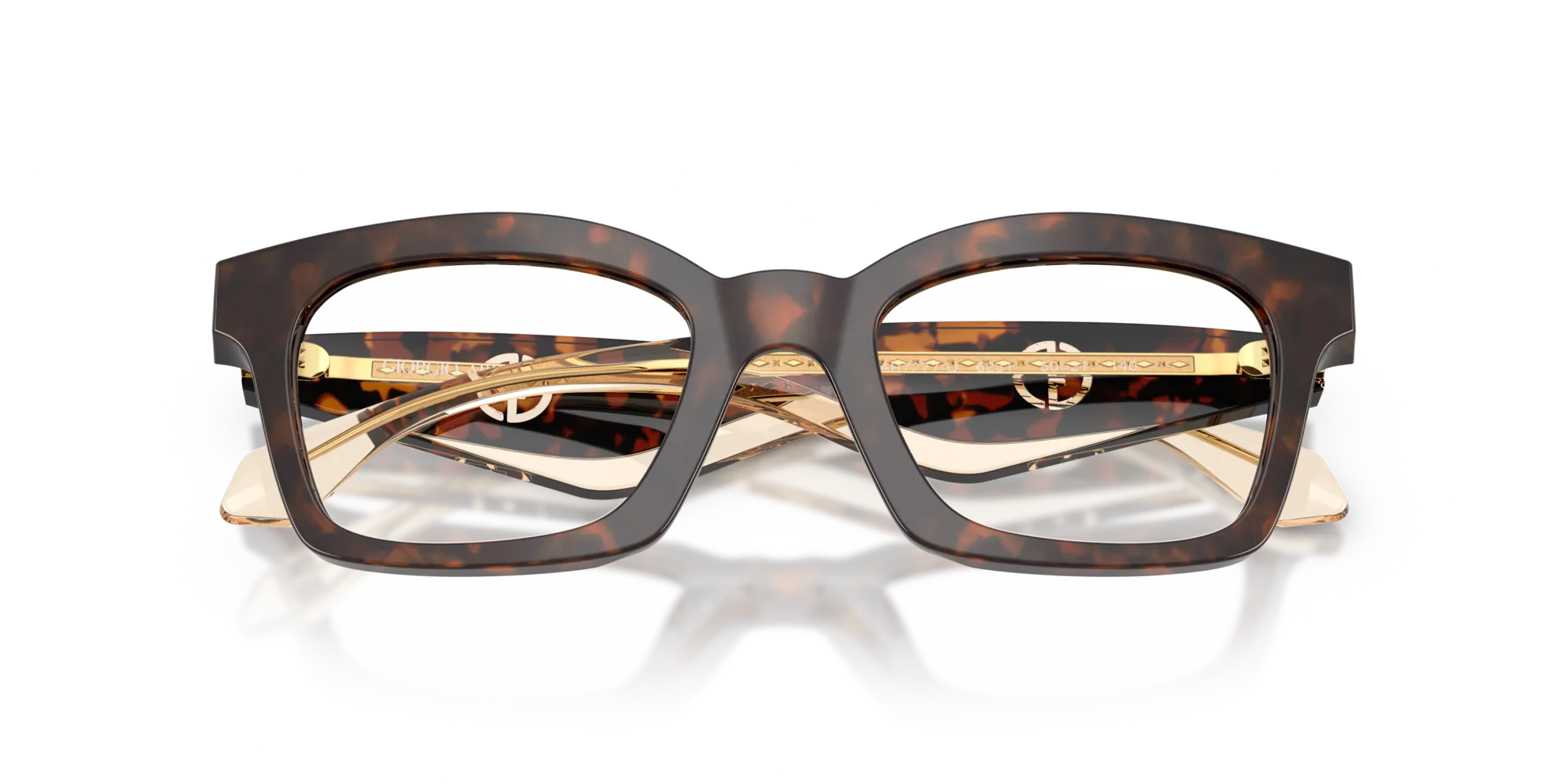 Giorgio Armani AR7277U 6231 Montature da vista Acetato Tartaruga Farfalla Normale - immagine 2