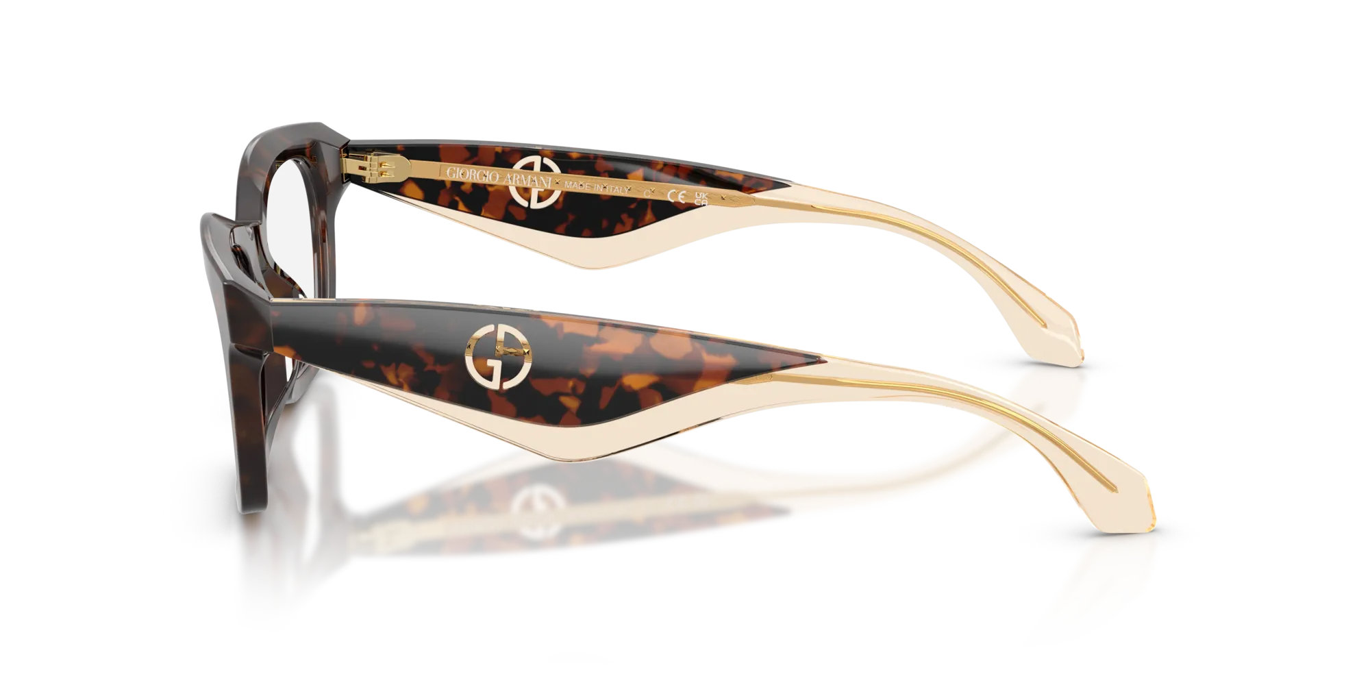 Giorgio Armani AR7277U 6231 Montature da vista Acetato Tartaruga Farfalla Normale - immagine 4