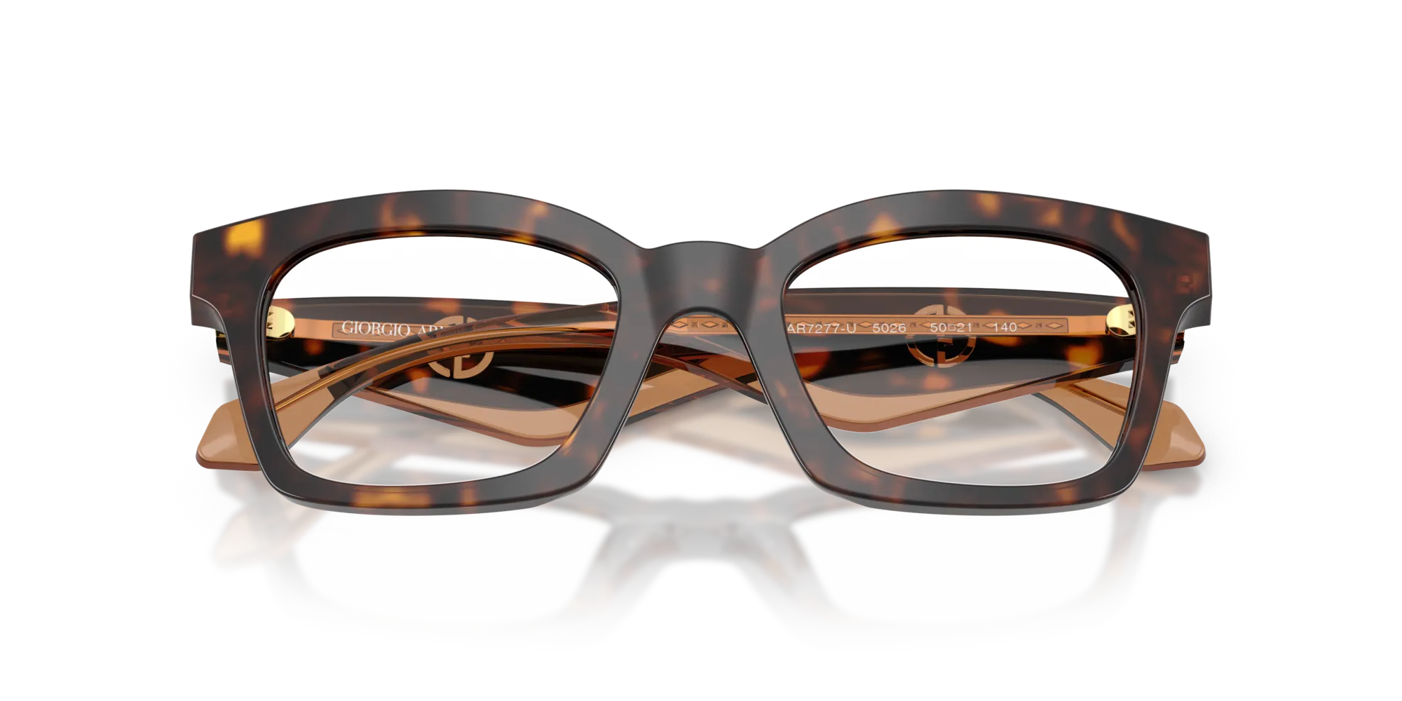 Giorgio Armani AR7277U 5026 Montature da vista Acetato Tartaruga Farfalla Normale - immagine 2