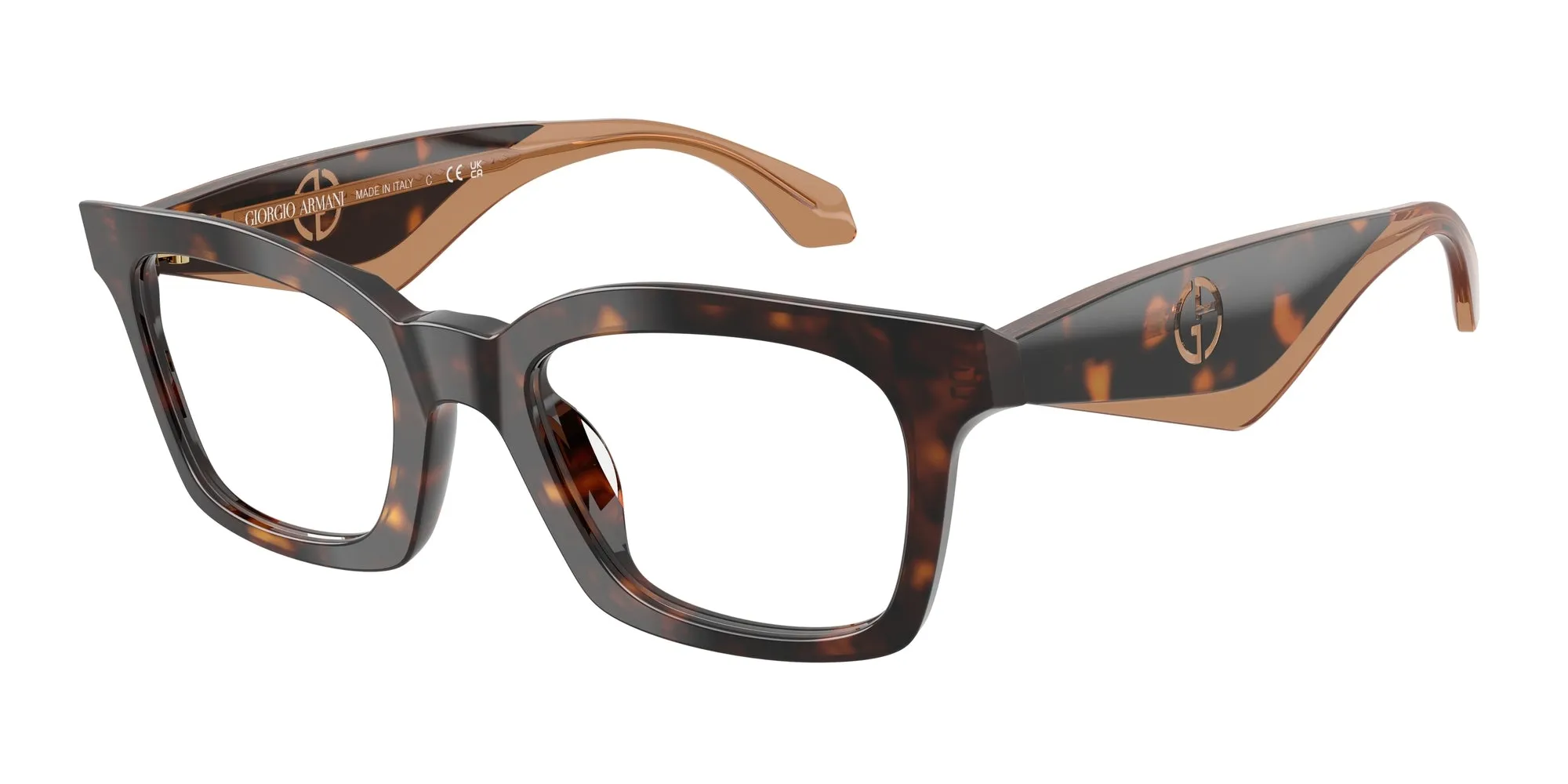 Giorgio Armani AR7277U 5026 Montature da vista Acetato Tartaruga Farfalla Normale - immagine 1