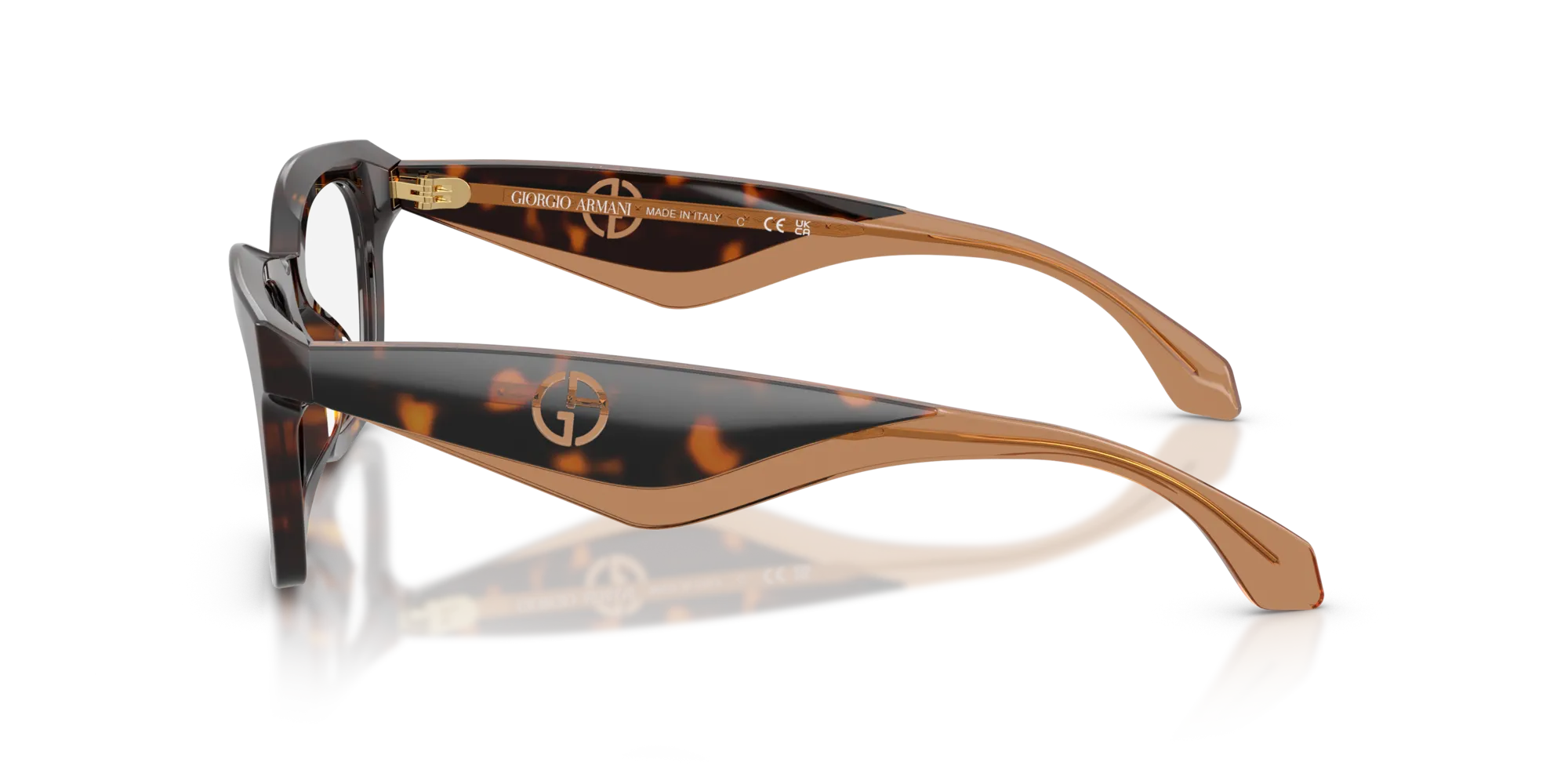 Giorgio Armani AR7277U 5026 Montature da vista Acetato Tartaruga Farfalla Normale - immagine 4