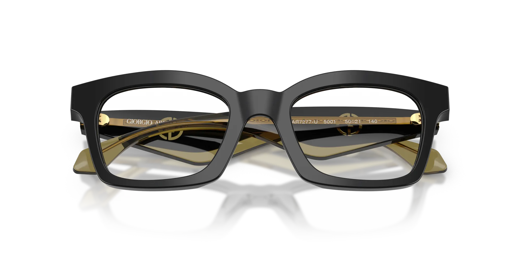 Giorgio Armani AR7277U 5001 Montature da vista Acetato Nero Farfalla Normale - immagine 2
