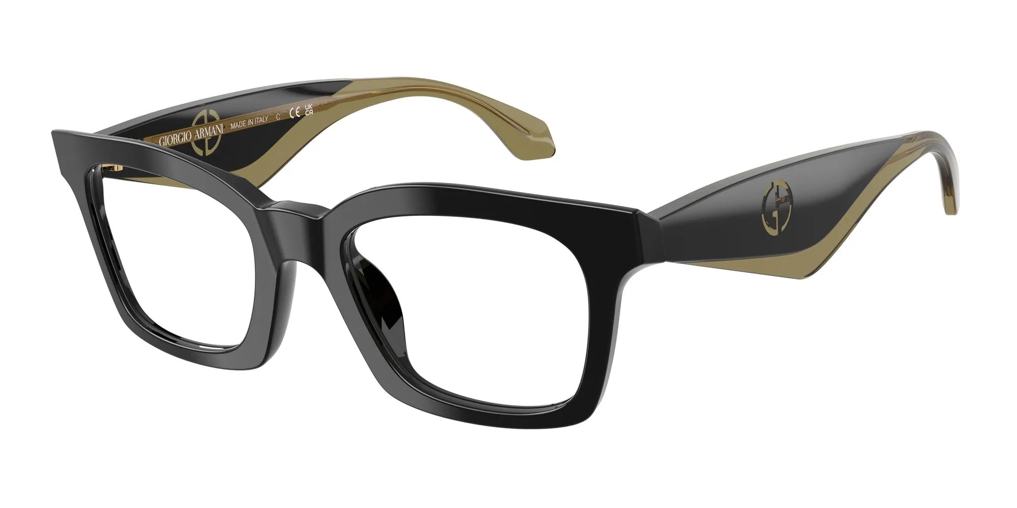 Giorgio Armani AR7277U 5001 Montature da vista Acetato Nero Farfalla Normale - immagine 1