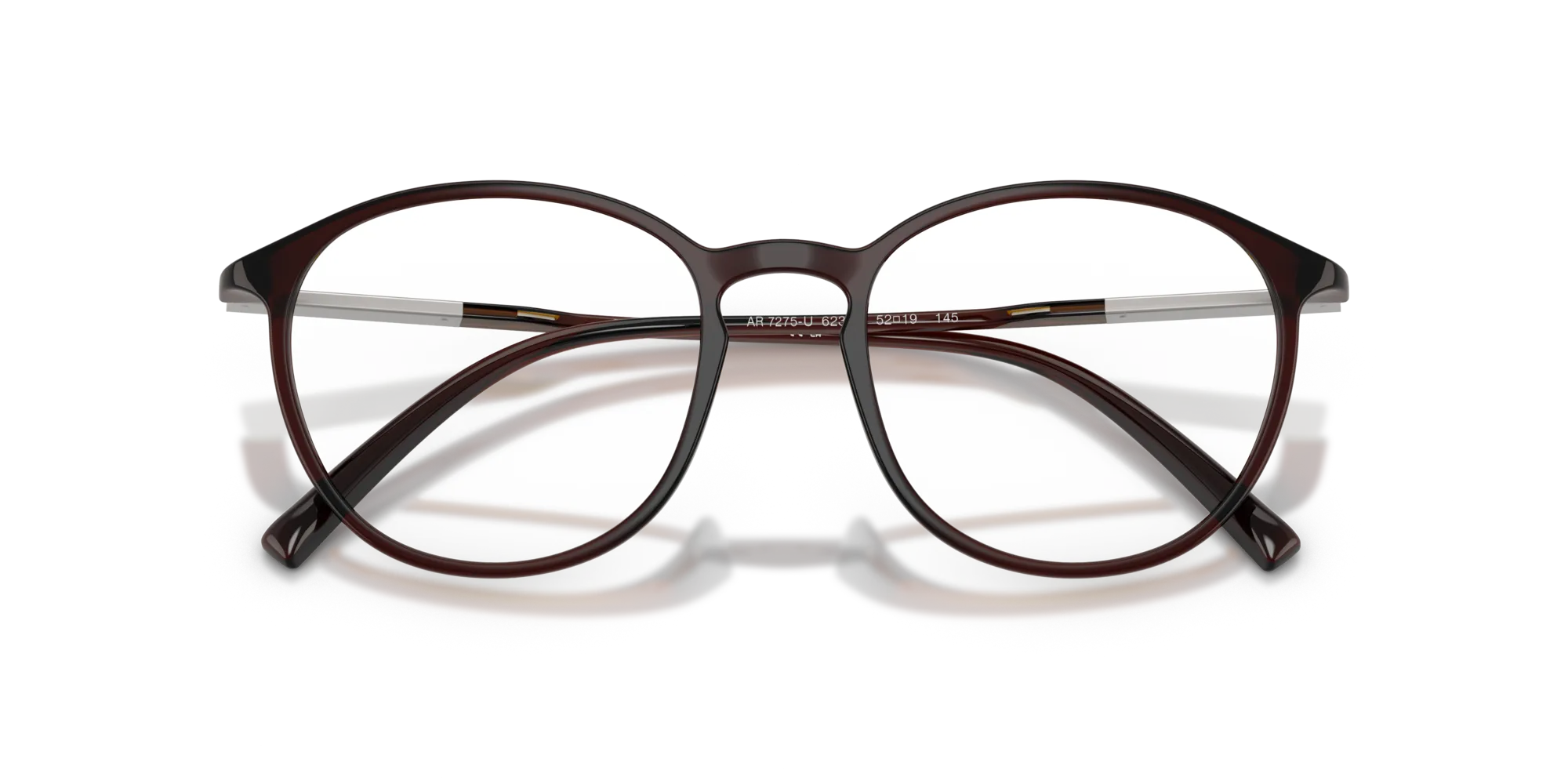 Giorgio Armani AR7275U 6239 Montature da vista Iniettato Marrone Pantos Normale - immagine 2