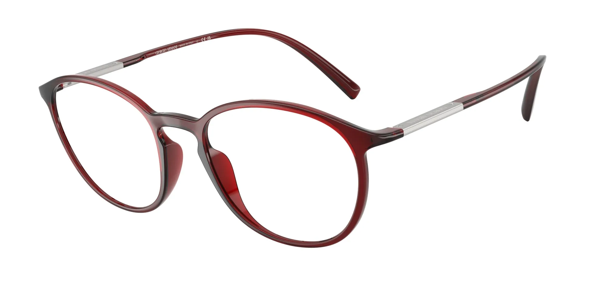 Giorgio Armani AR7275U 6237 Montature da vista Iniettato Rosso Pantos Normale - immagine 1