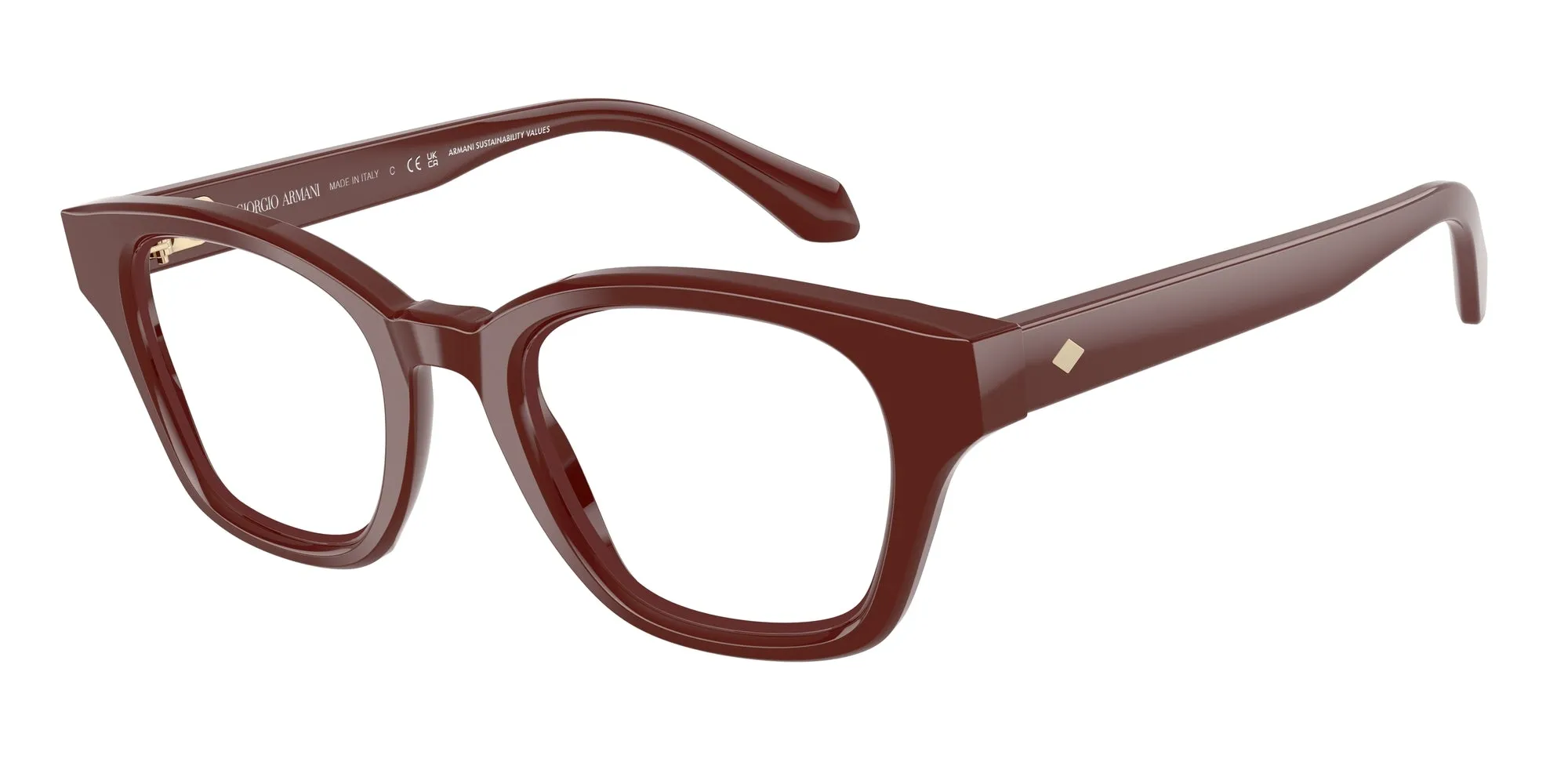 Giorgio Armani AR7274 6221 Montature da vista Acetato Rosso Pillow Normale - immagine 1
