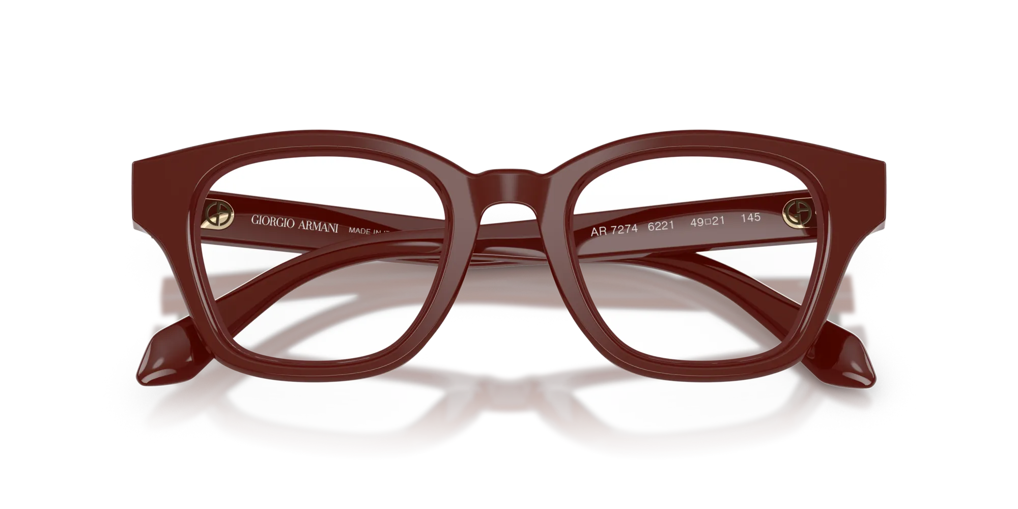 Giorgio Armani AR7274 6221 Montature da vista Acetato Rosso Pillow Normale - immagine 2