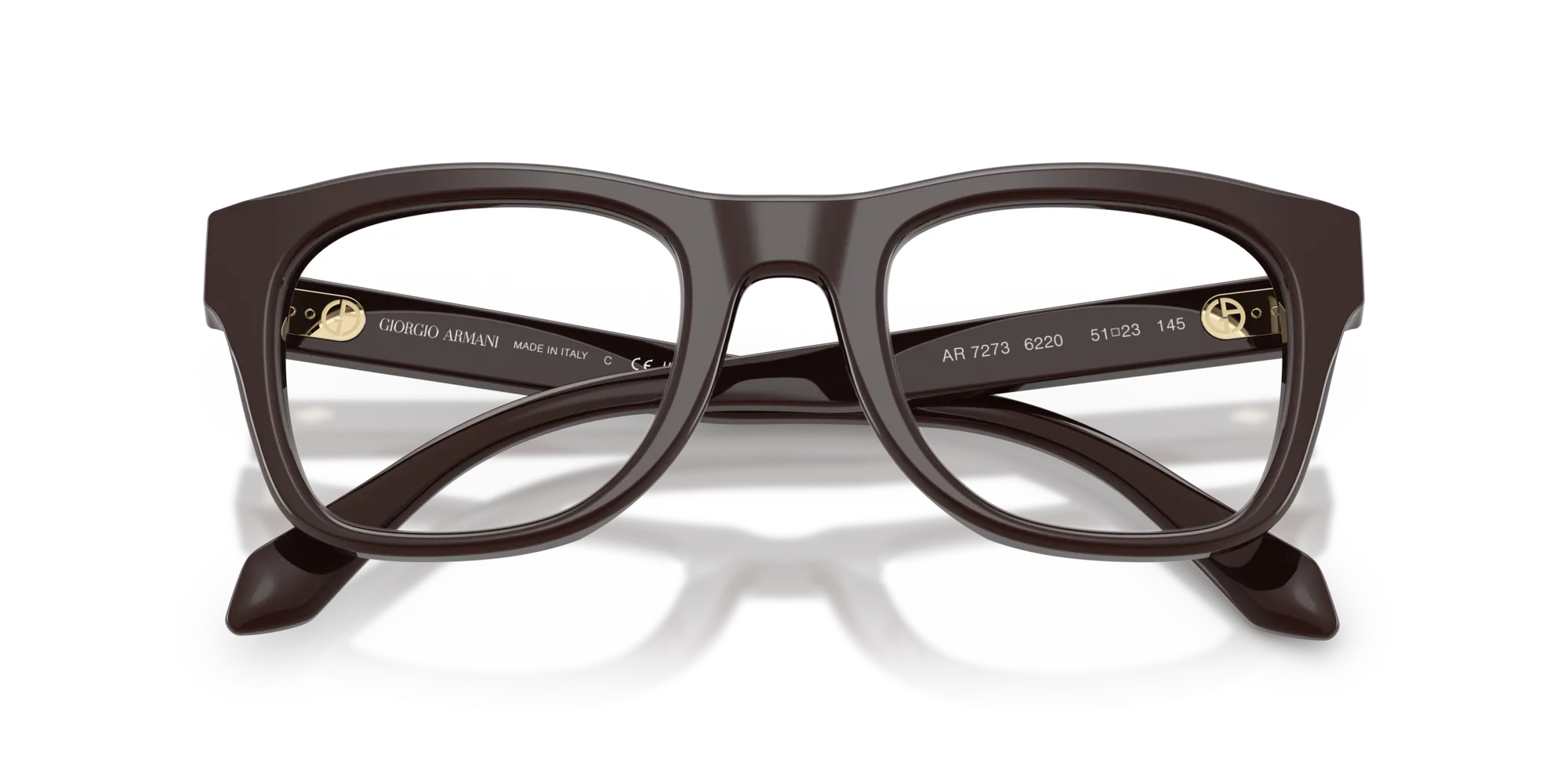 Giorgio Armani AR7273 6220 Montature da vista Acetato Marrone Pillow Normale - immagine 2