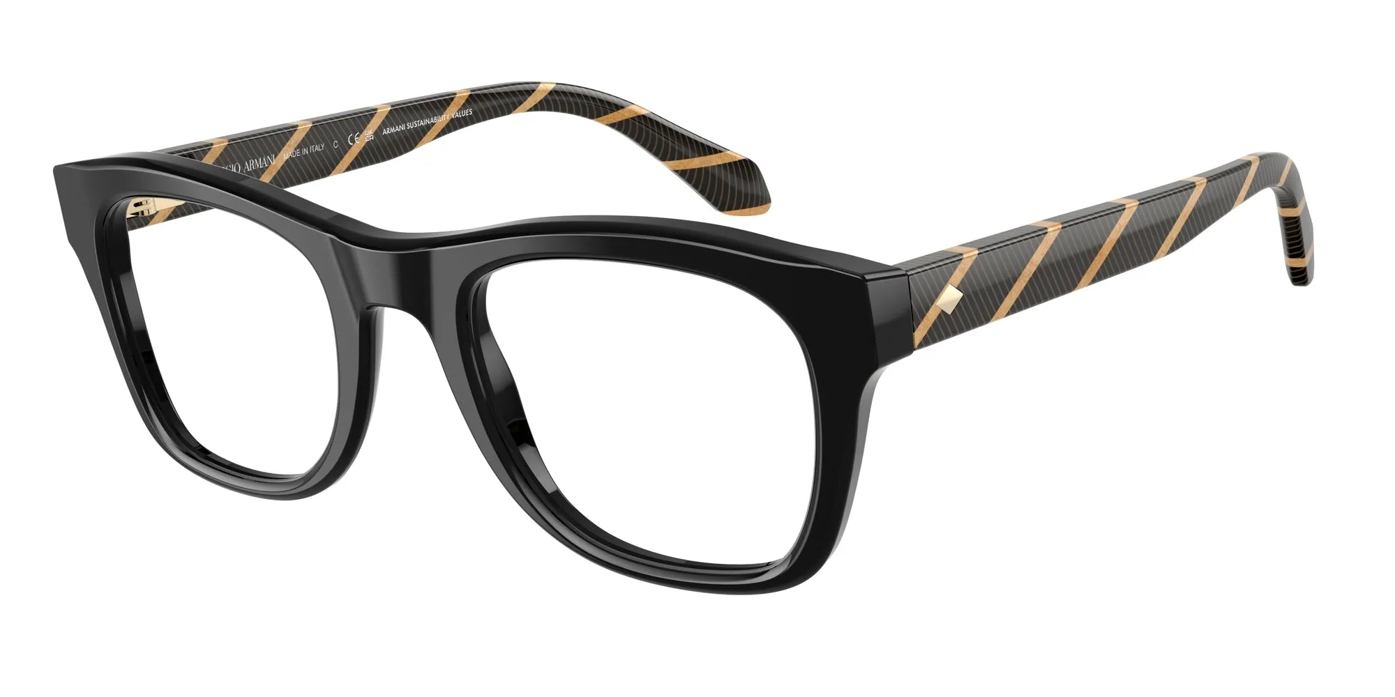 Giorgio Armani AR7273 5875 Montature da vista Acetato Nero Pillow Normale - immagine 1