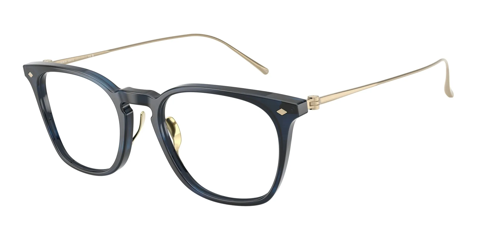 Giorgio Armani AR7271T 6209 Montature da vista Acetato Blu Pillow Normale - immagine 1