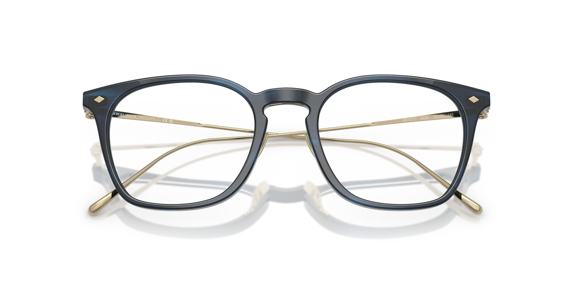Giorgio Armani AR7271T 6209 Montature da vista Acetato Blu Pillow Normale - immagine 2