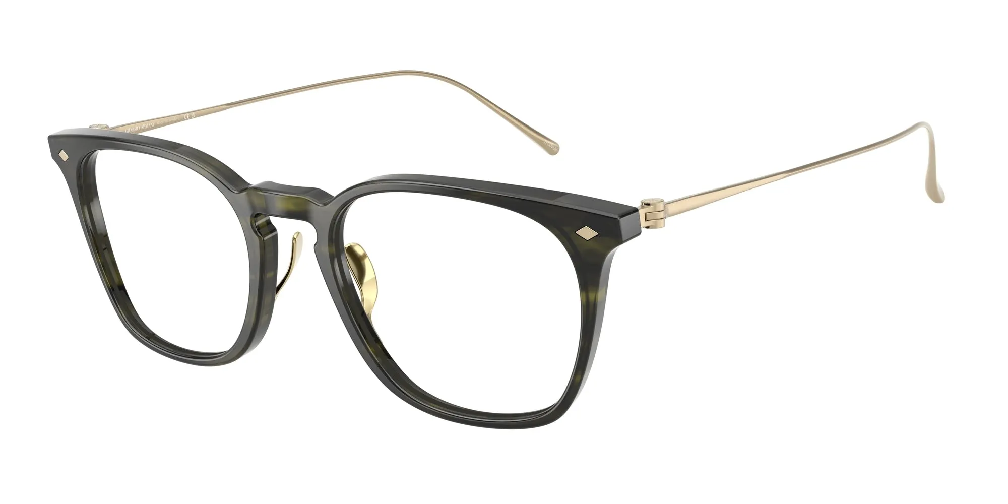 Giorgio Armani AR7271T 6208 Montature da vista Acetato Verde Pillow Normale - immagine 1
