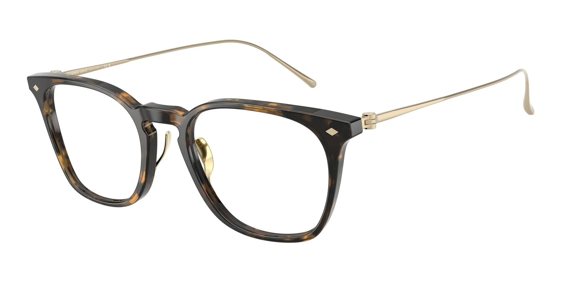Giorgio Armani AR7271T 6207 Montature da vista Acetato Tartaruga Pillow Normale - immagine 1