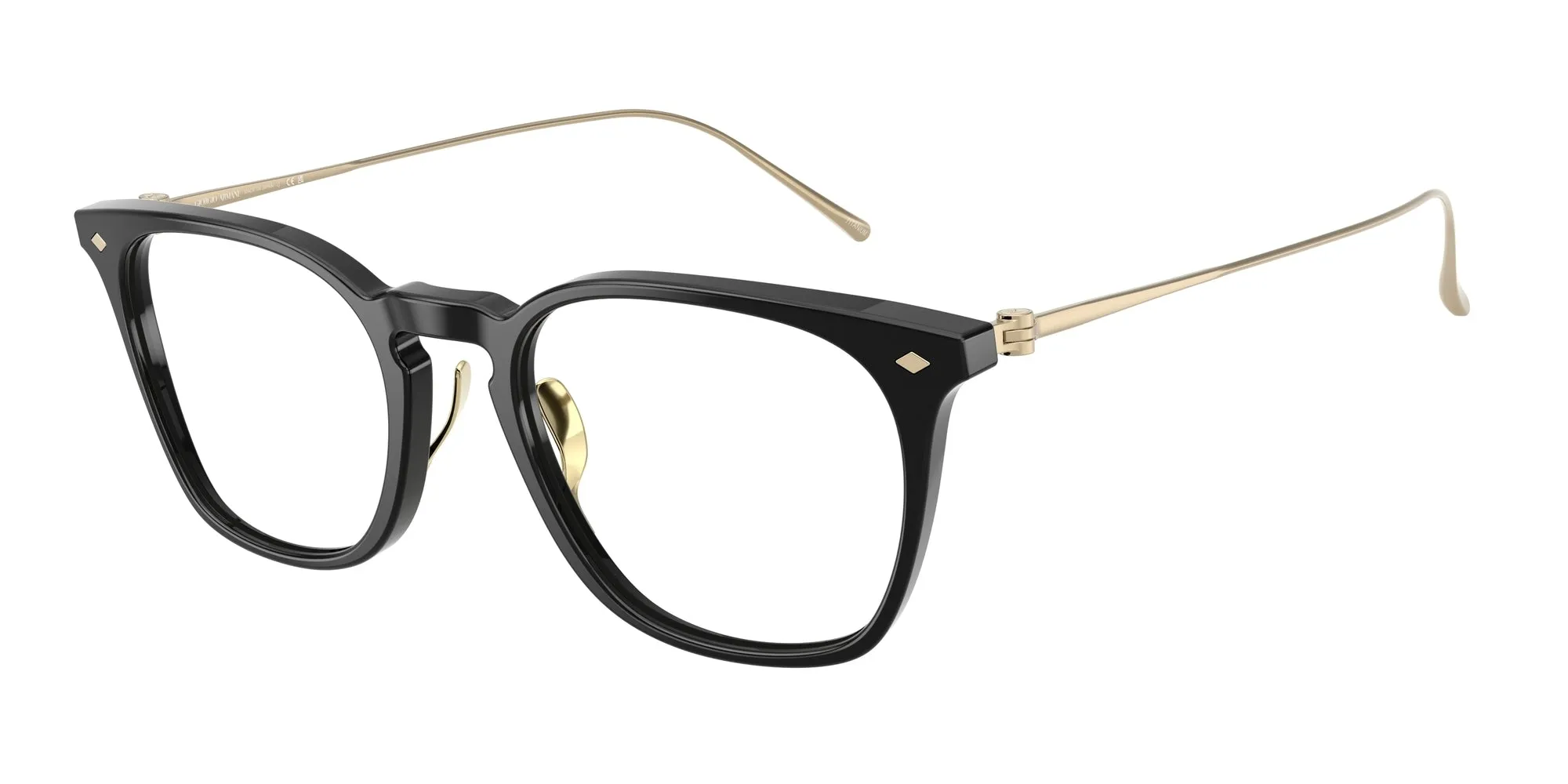 Giorgio Armani AR7271T 6060 Montature da vista Acetato Nero Pillow Normale - immagine 1