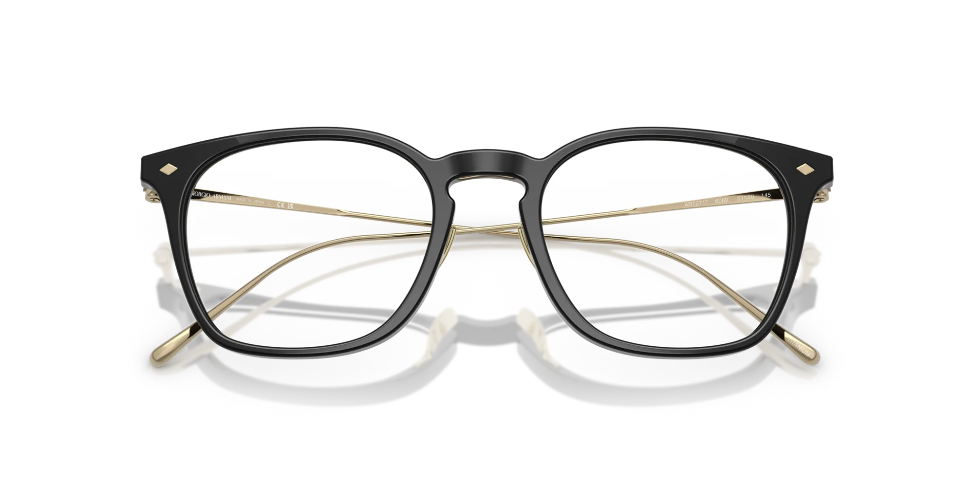 Giorgio Armani AR7271T 6060 Montature da vista Acetato Nero Pillow Normale - immagine 2
