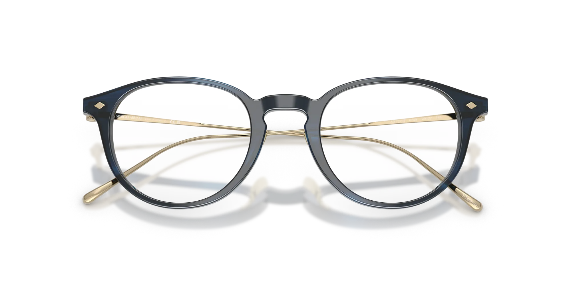 Giorgio Armani AR7270T 6209 Montature da vista Acetato Blu Pantos Normale - immagine 2