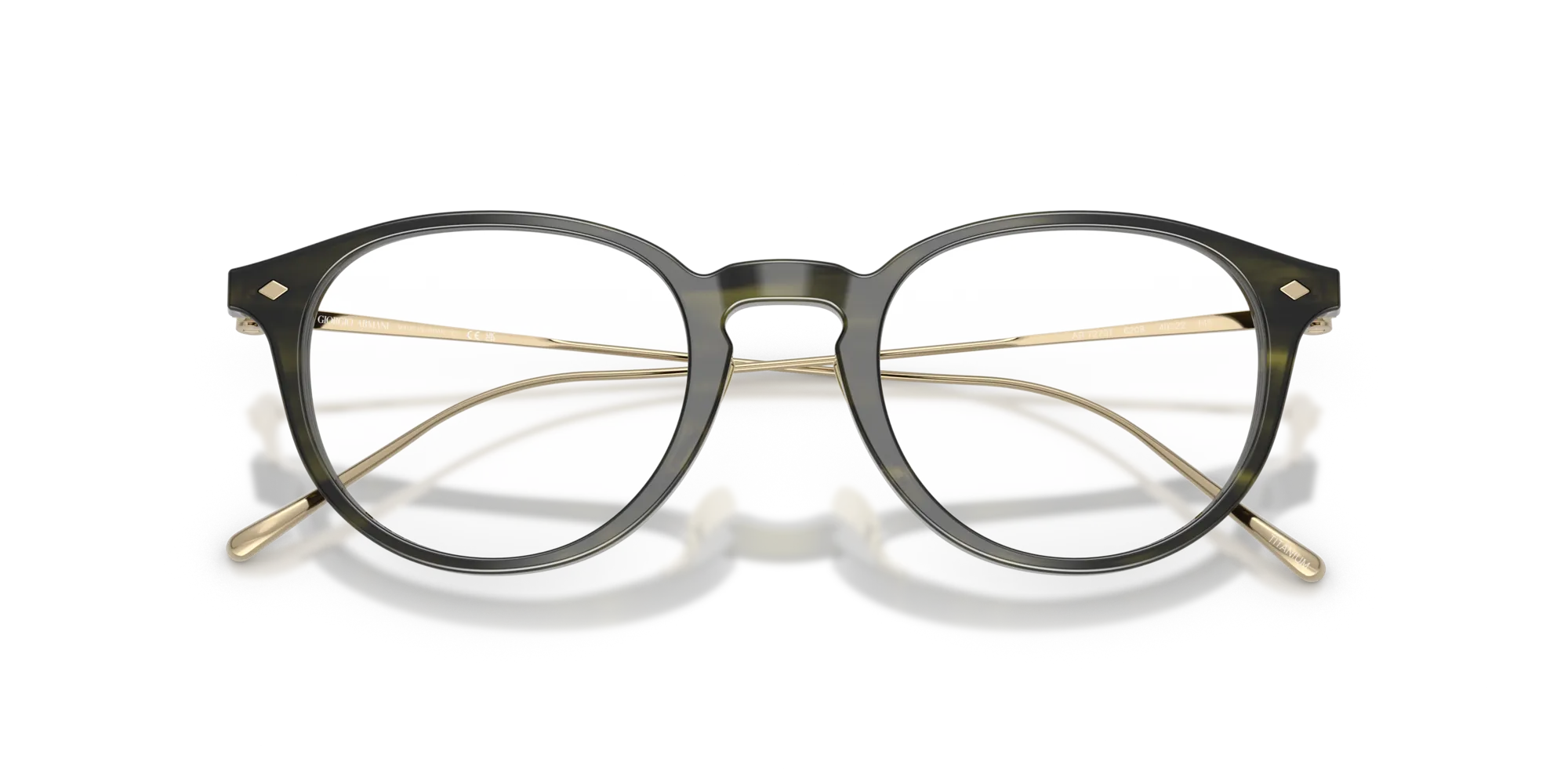 Giorgio Armani AR7270T 6208 Montature da vista Acetato Verde Pantos Normale - immagine 2