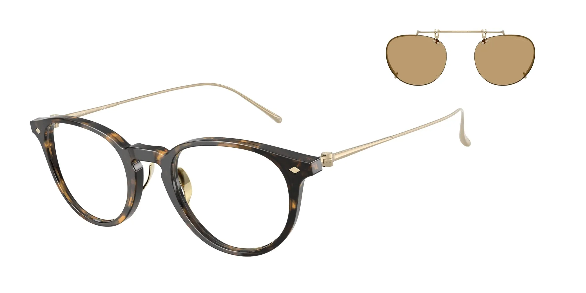 Giorgio Armani AR7270T 6207 Montature da vista Acetato Tartaruga Pantos Normale - immagine 1