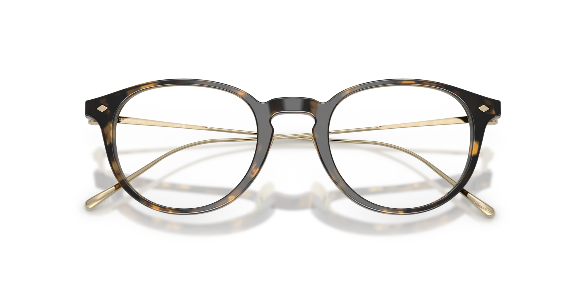Giorgio Armani AR7270T 6207 Montature da vista Acetato Tartaruga Pantos Normale - immagine 2