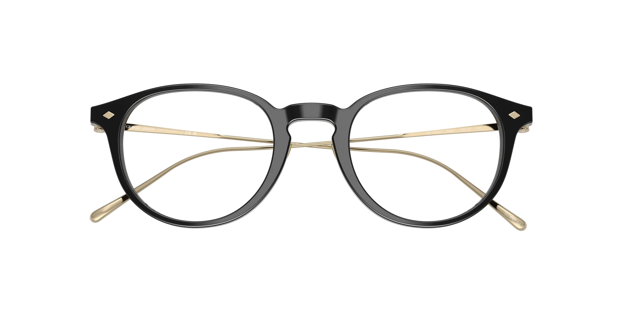 Giorgio Armani AR7270T 6060 Montature da vista Acetato Nero Pantos Normale - immagine 2