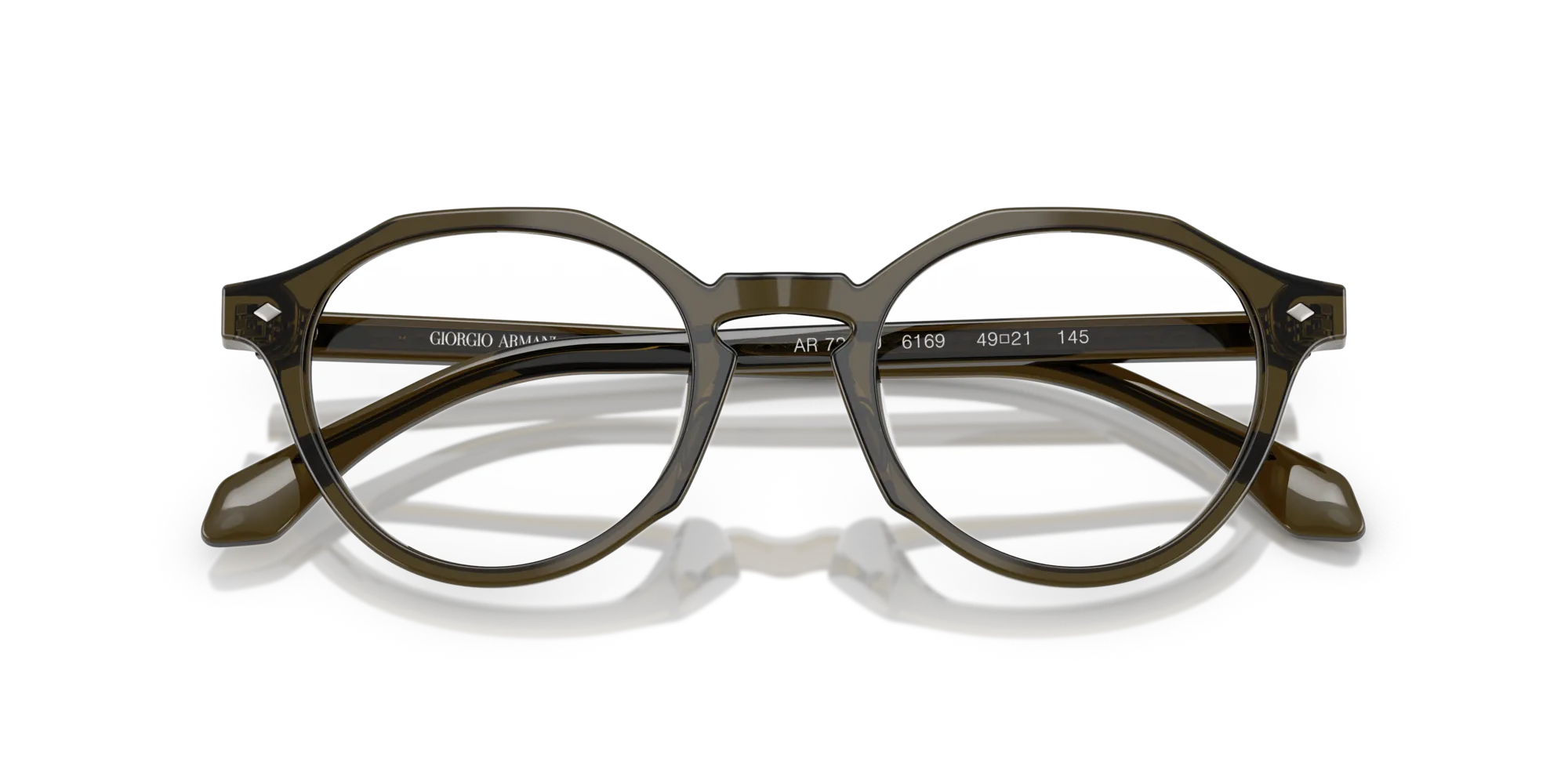 Giorgio Armani AR7264U 6169 Montature da vista Acetato Verde Pantos Normale - immagine 2