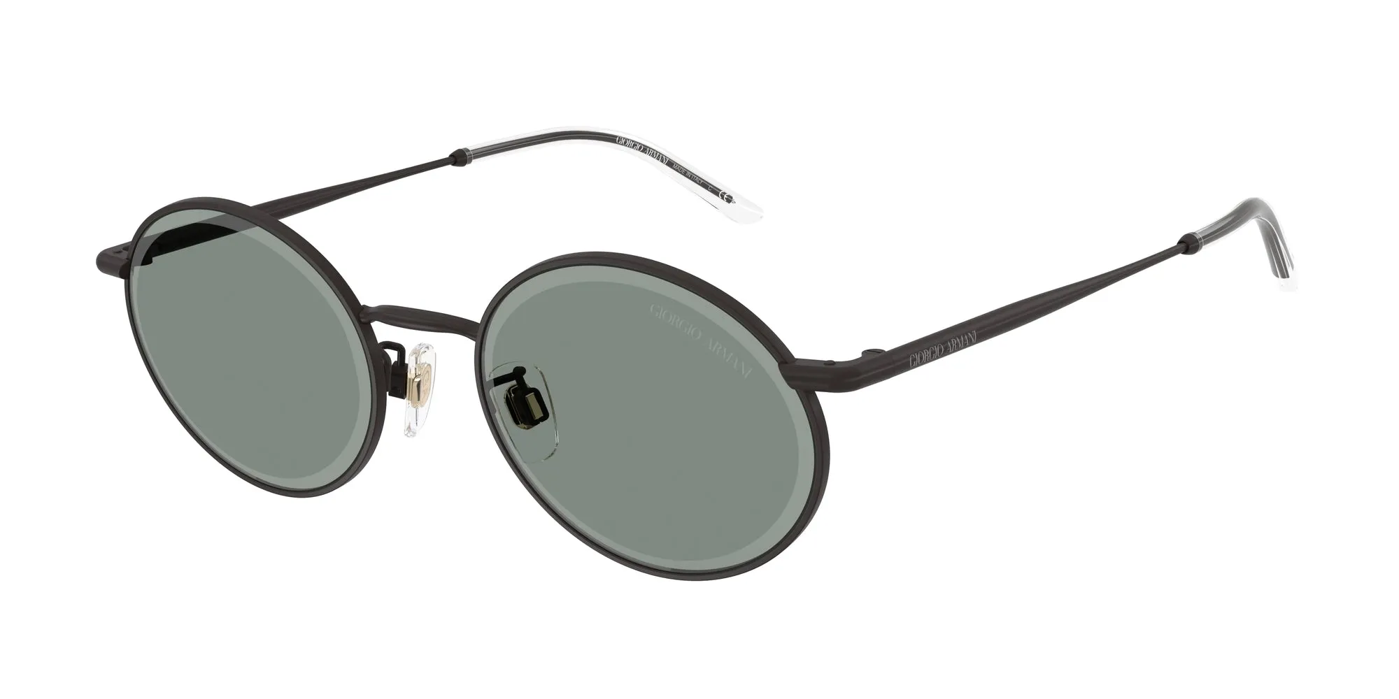 Giorgio Armani AR6170 3394/1 Occhiali da sole Metallo Nero Grigio Rotonda Normale - immagine 1