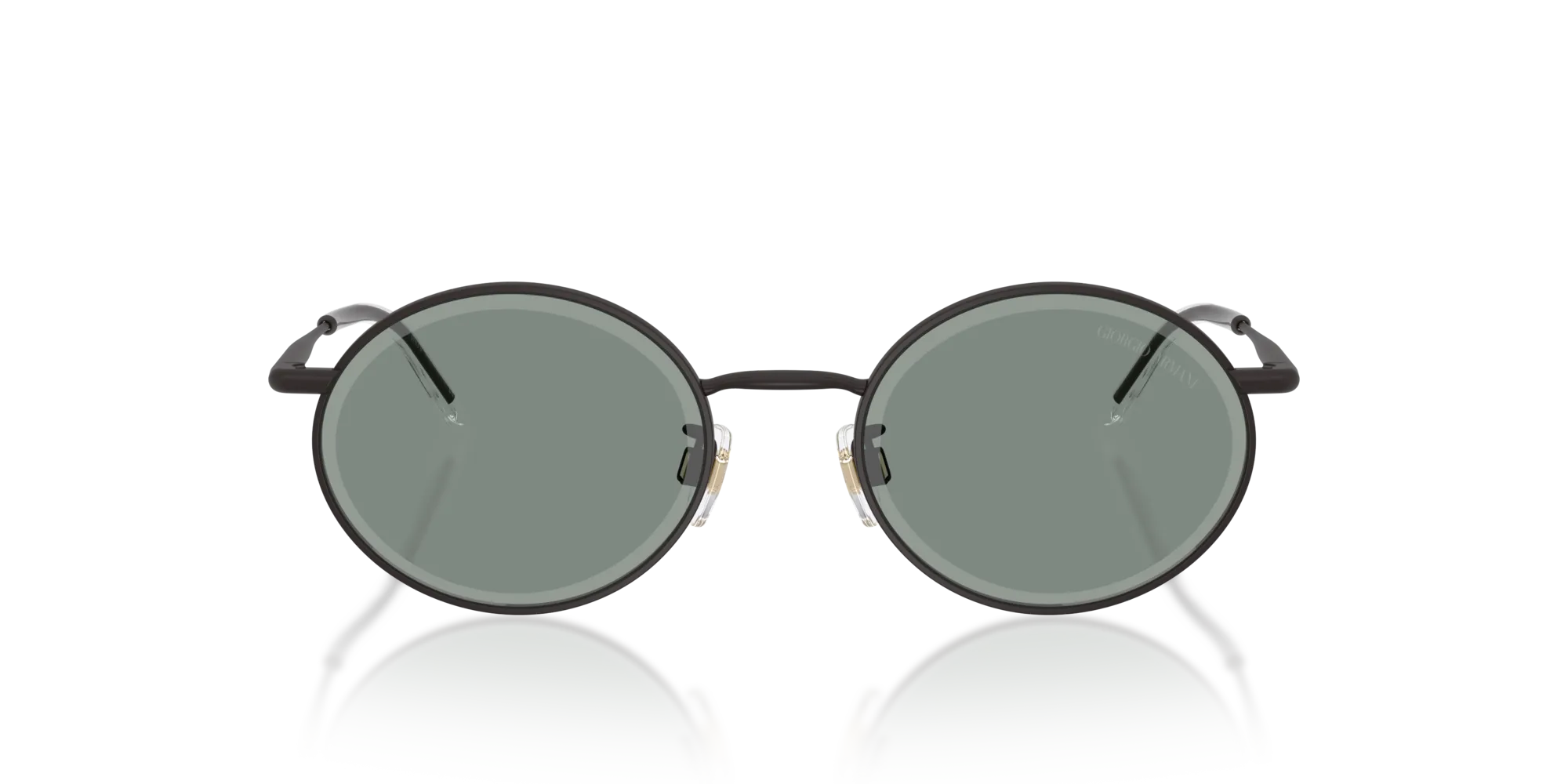 Giorgio Armani AR6170 3394/1 Occhiali da sole Metallo Nero Grigio Rotonda Normale - immagine 3
