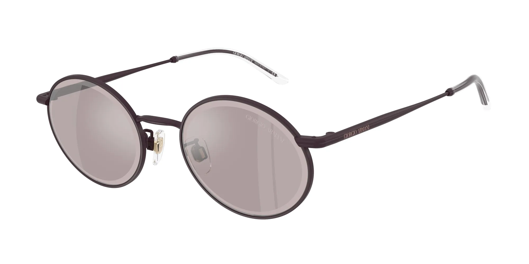 Giorgio Armani AR6170 3393AK Occhiali da sole Metallo Viola Viola Rotonda Normale - immagine 1