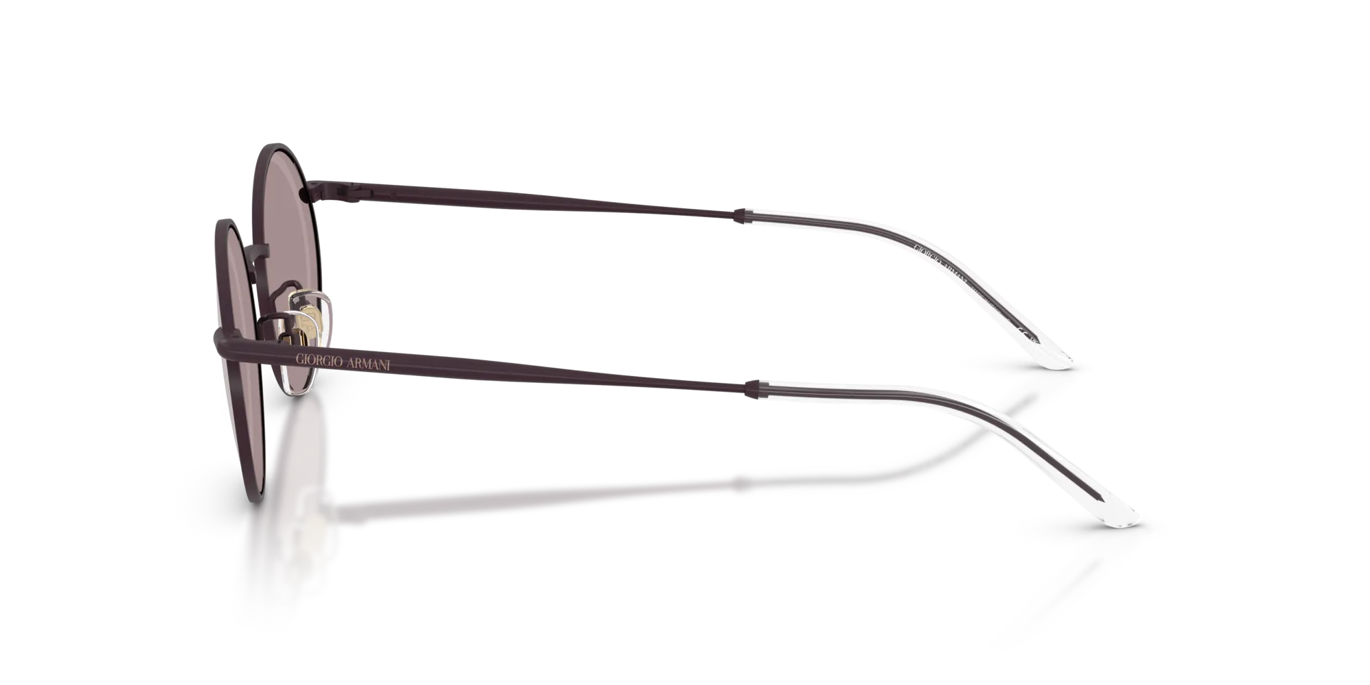 Giorgio Armani AR6170 3393AK Occhiali da sole Metallo Viola Viola Rotonda Normale - immagine 4