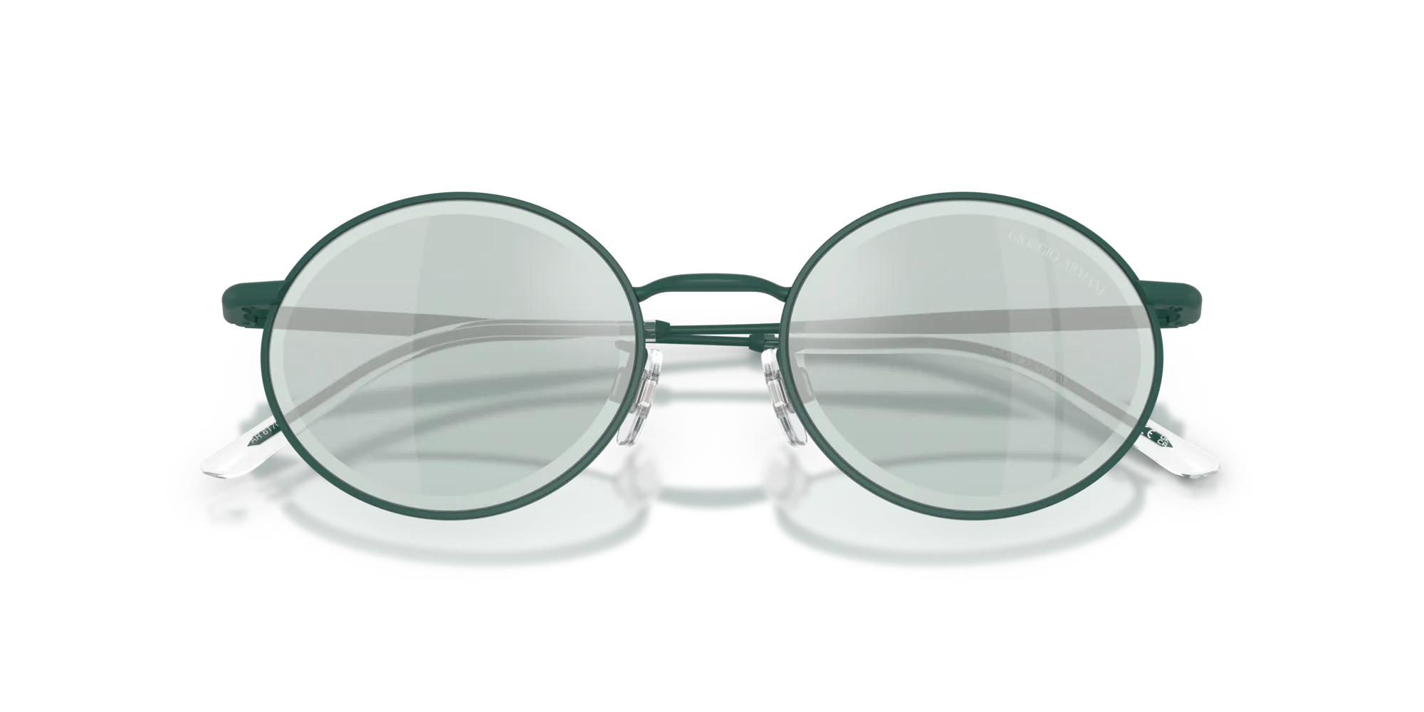Giorgio Armani AR6170 339265 Occhiali da sole Metallo Blu Azzurro Rotonda Specchiate - immagine 2
