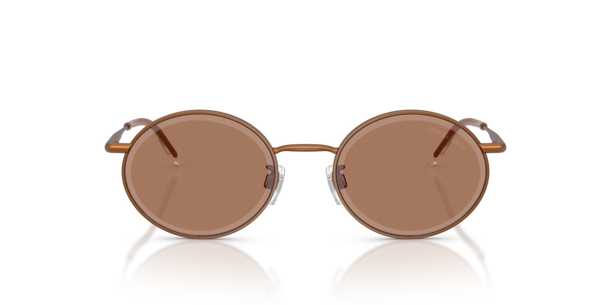 Giorgio Armani AR6170 320173 Occhiali da sole Metallo Bronzo Marrone Rotonda Normale - immagine 3