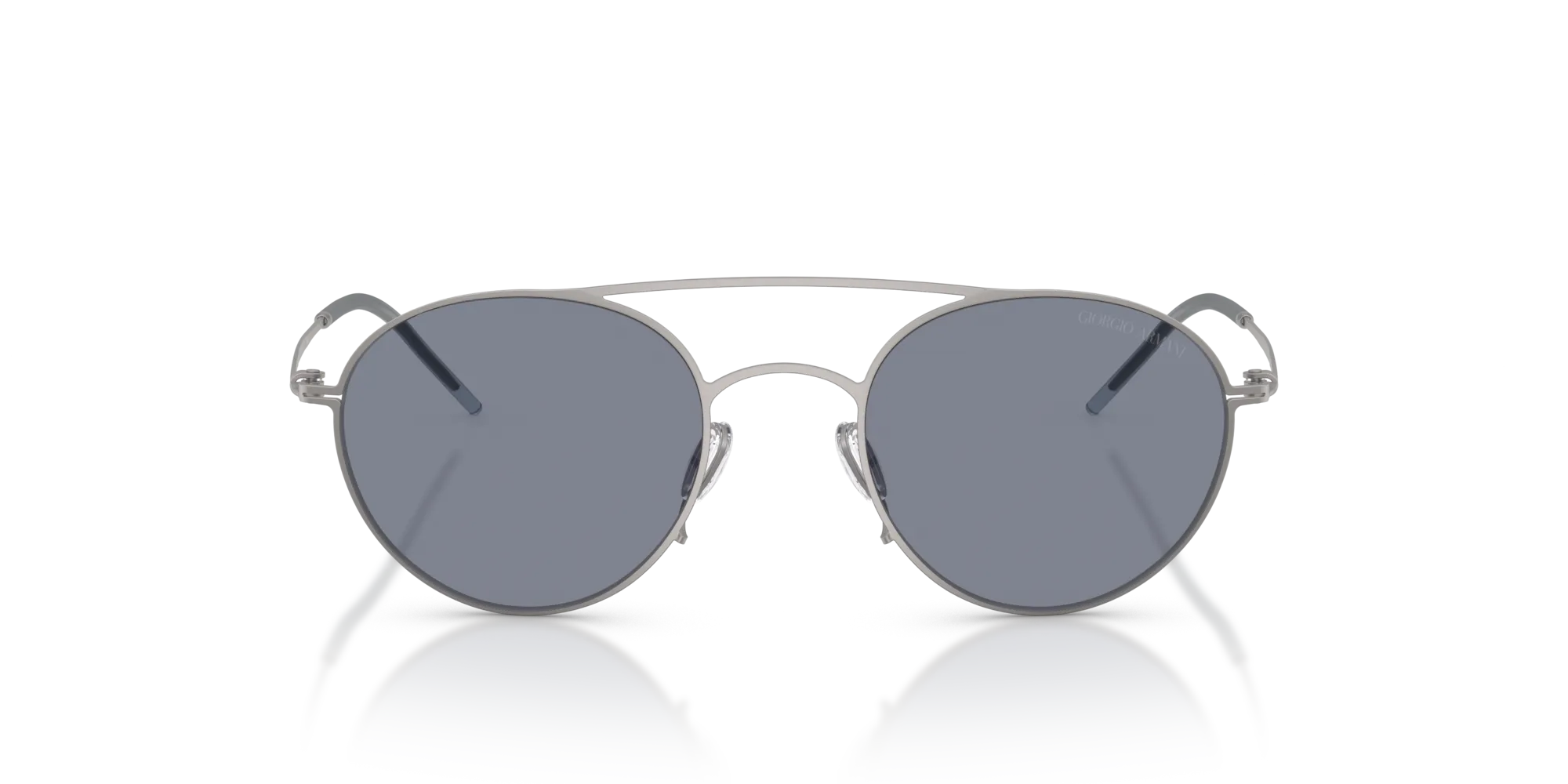 Giorgio Armani AR6169 300319 Occhiali da sole Metallo Grigio Blu Rotonda Normale - immagine 3
