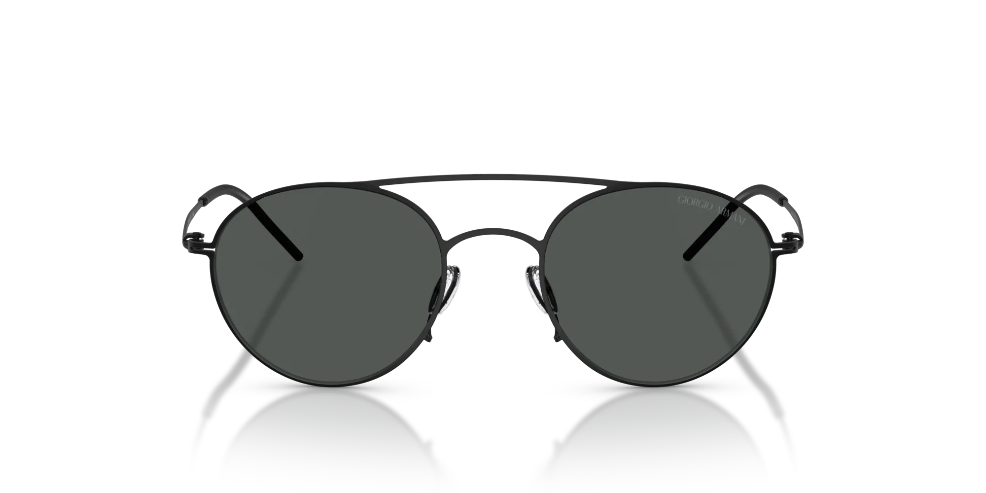 Giorgio Armani AR6169 300187 Occhiali da sole Metallo Nero Grigio Rotonda Normale - immagine 3