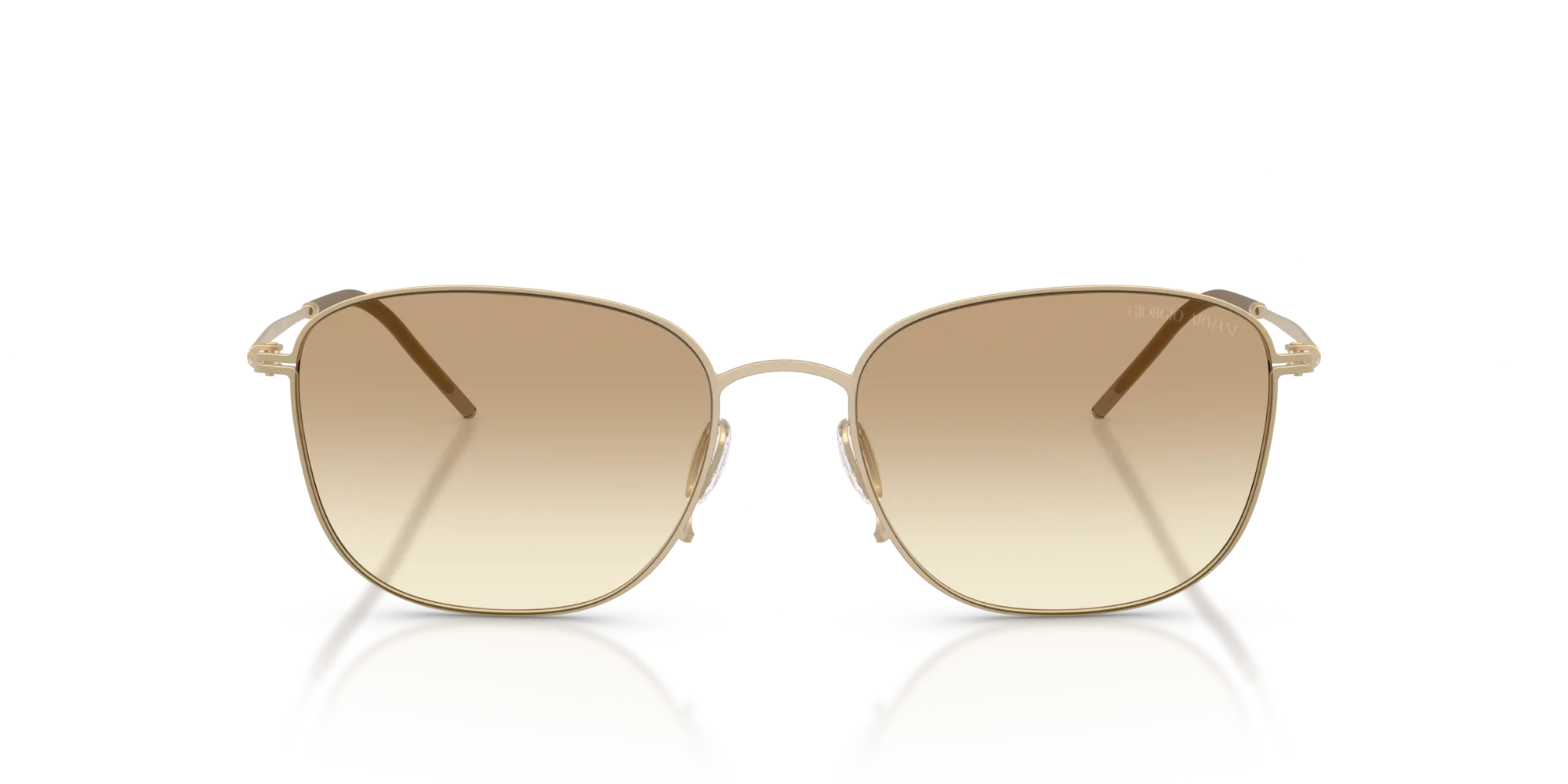 Giorgio Armani AR6168 300213 Occhiali da sole Metallo Oro Marrone Pillow Normale Sfumato - immagine 3