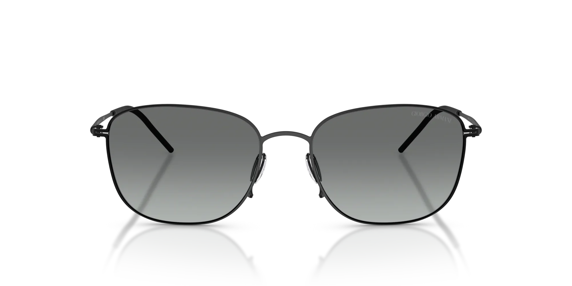Giorgio Armani AR6168 300111 Occhiali da sole Metallo Nero Grigio Pillow Normale Sfumato - immagine 3